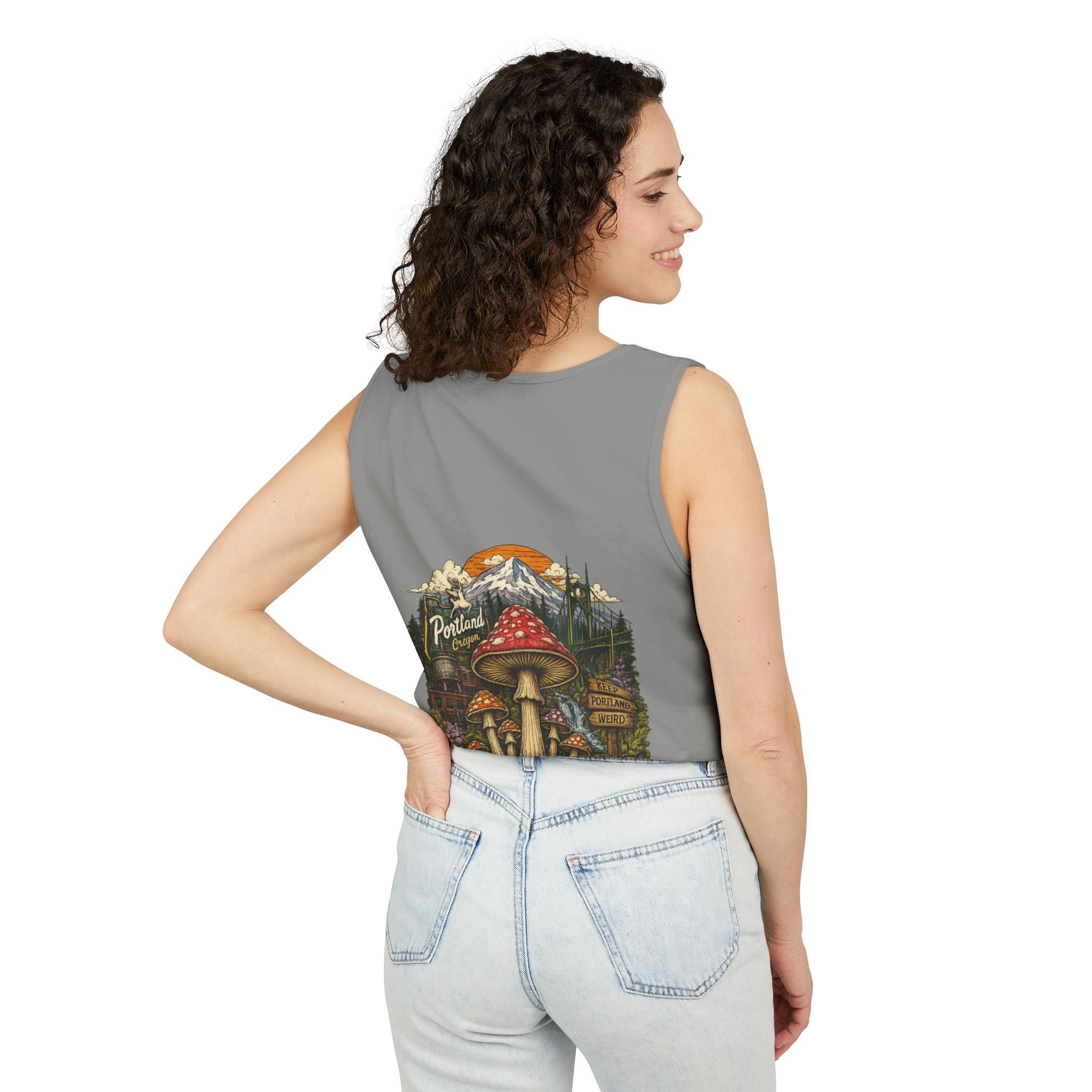 Mushroom Tank Top — Psychedelic & Portland Forest Graphic Tank