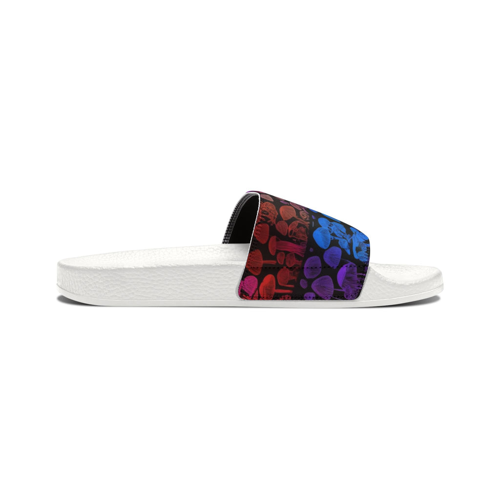 Men's Slide Sandals — Colorful Gradient Skull Pattern Removable-Strap Slides