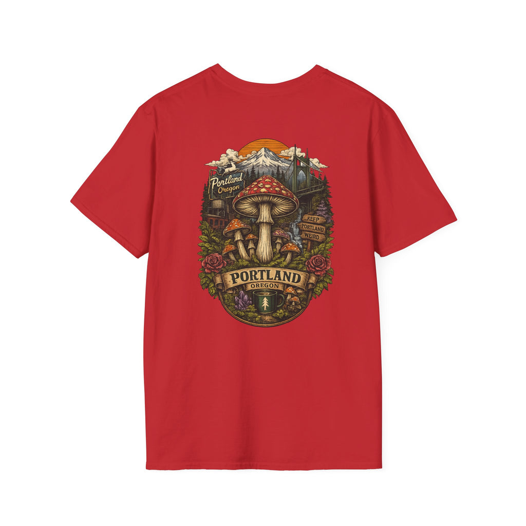 Mushroom Magic T-Shirt — Vintage Red Toadstool Illustration