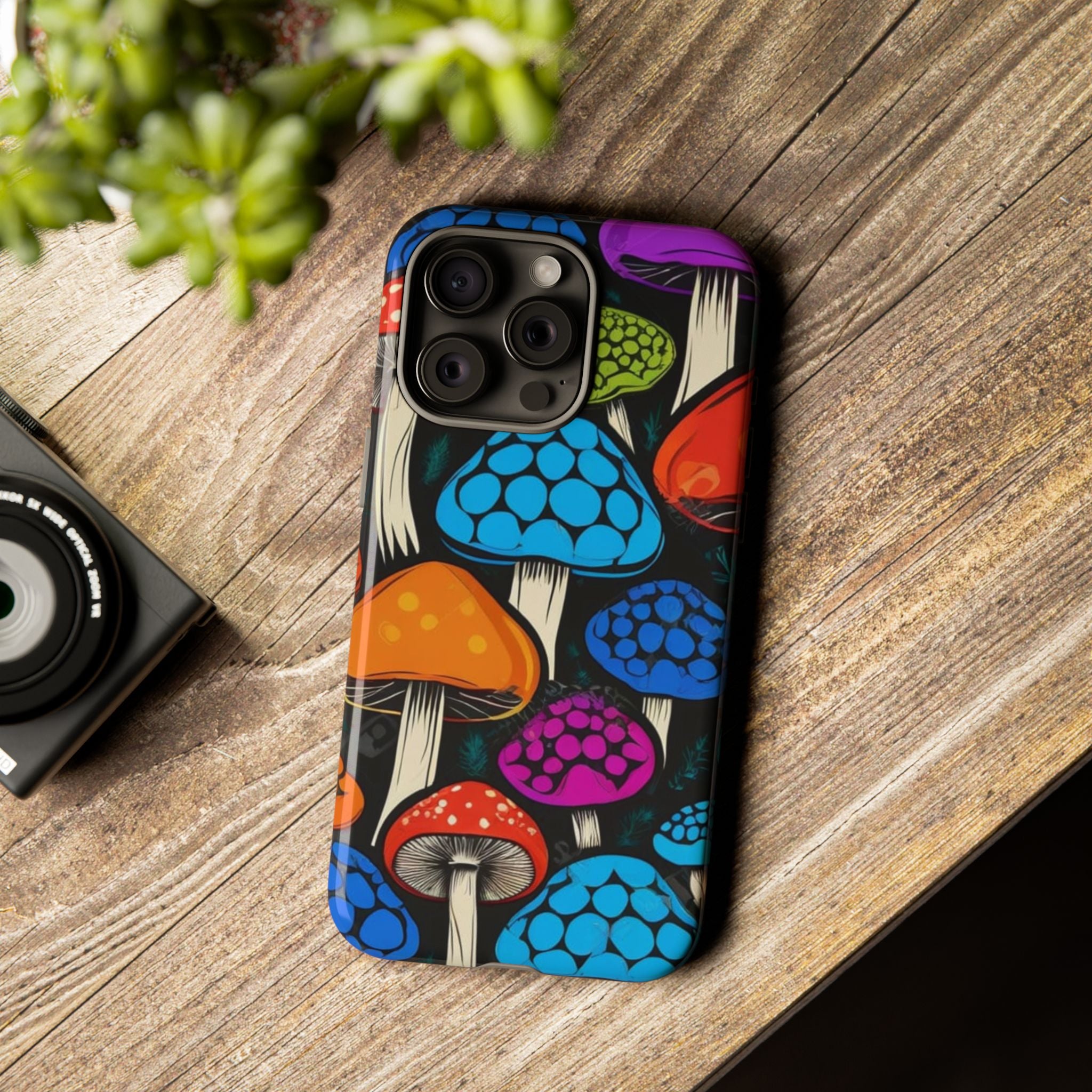 🍄 Shroom Pop iPhone Case – Protect Your Phone in Psychedelic Style 🌈📱