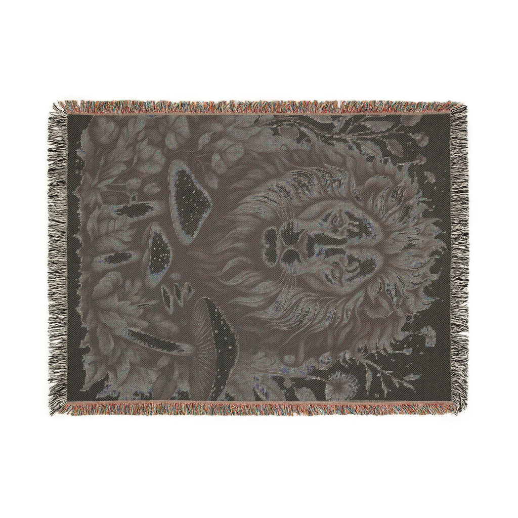 Blanket: Lion Tapestry Woven Blanket — Vintage Safari Lion Throw