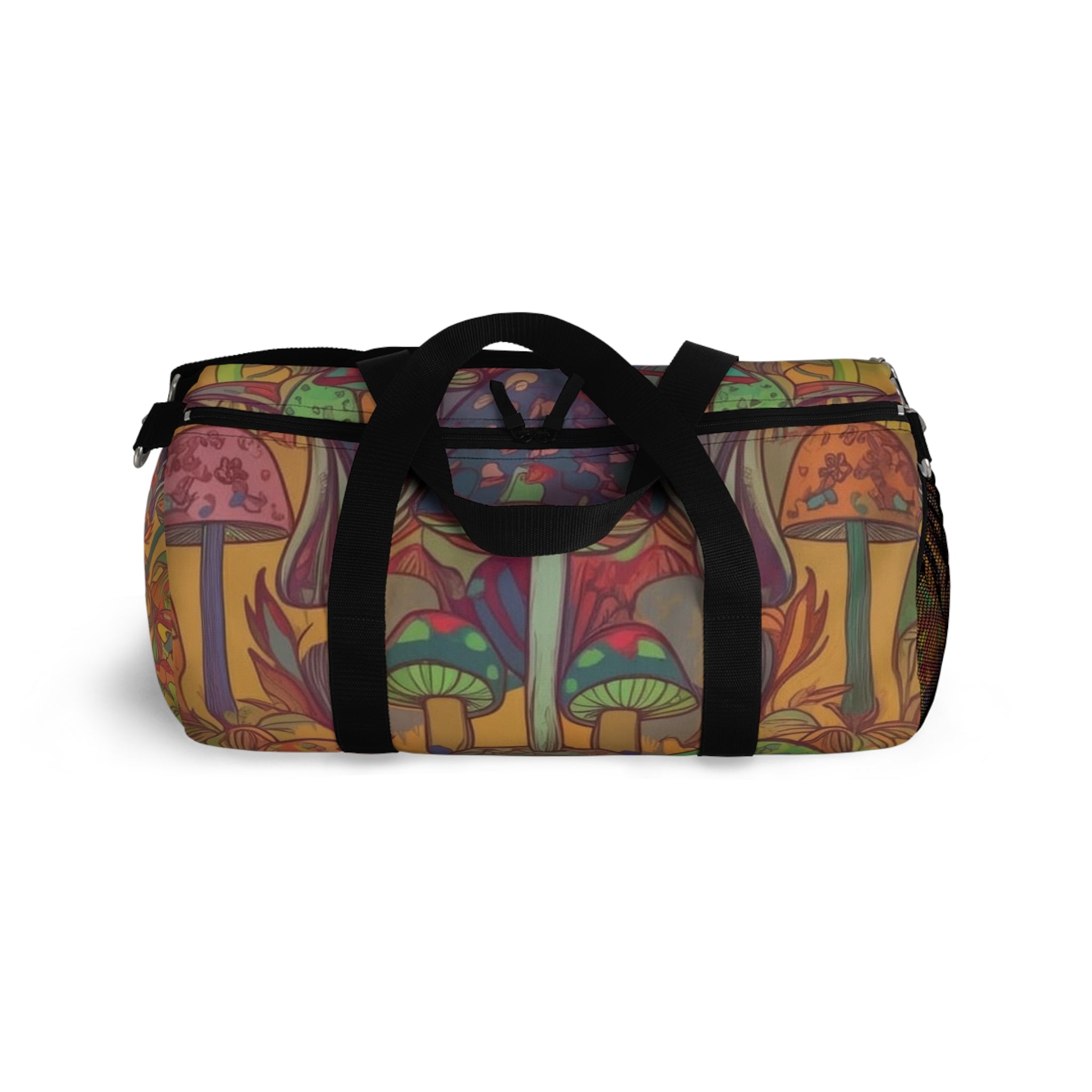 Psychedelic Mushroom Duffel Bag — Colorful Boho Travel Gym Bag