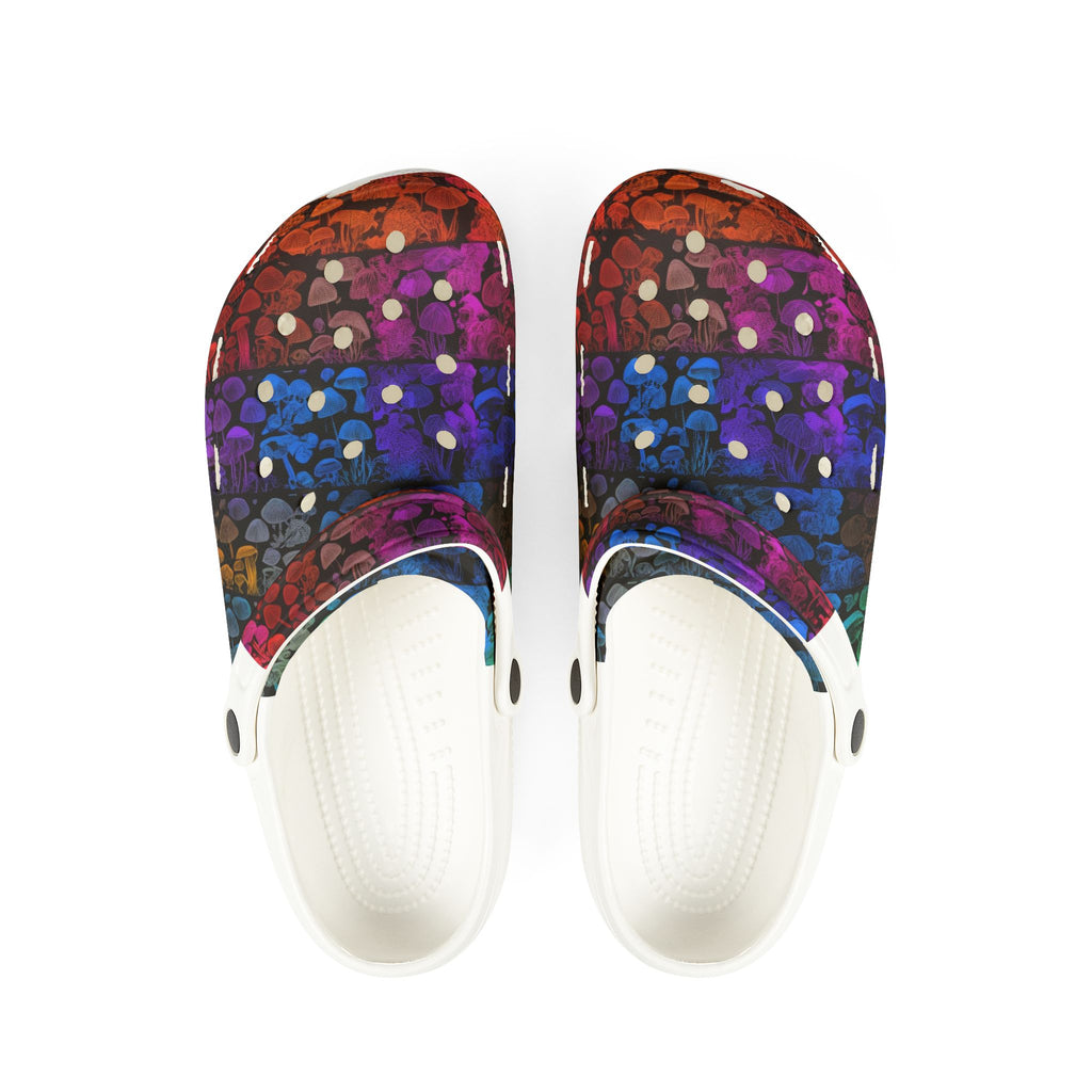 Colorburst Dot EVA Foam Clogs — Lightweight Slip-On Garden Shoes