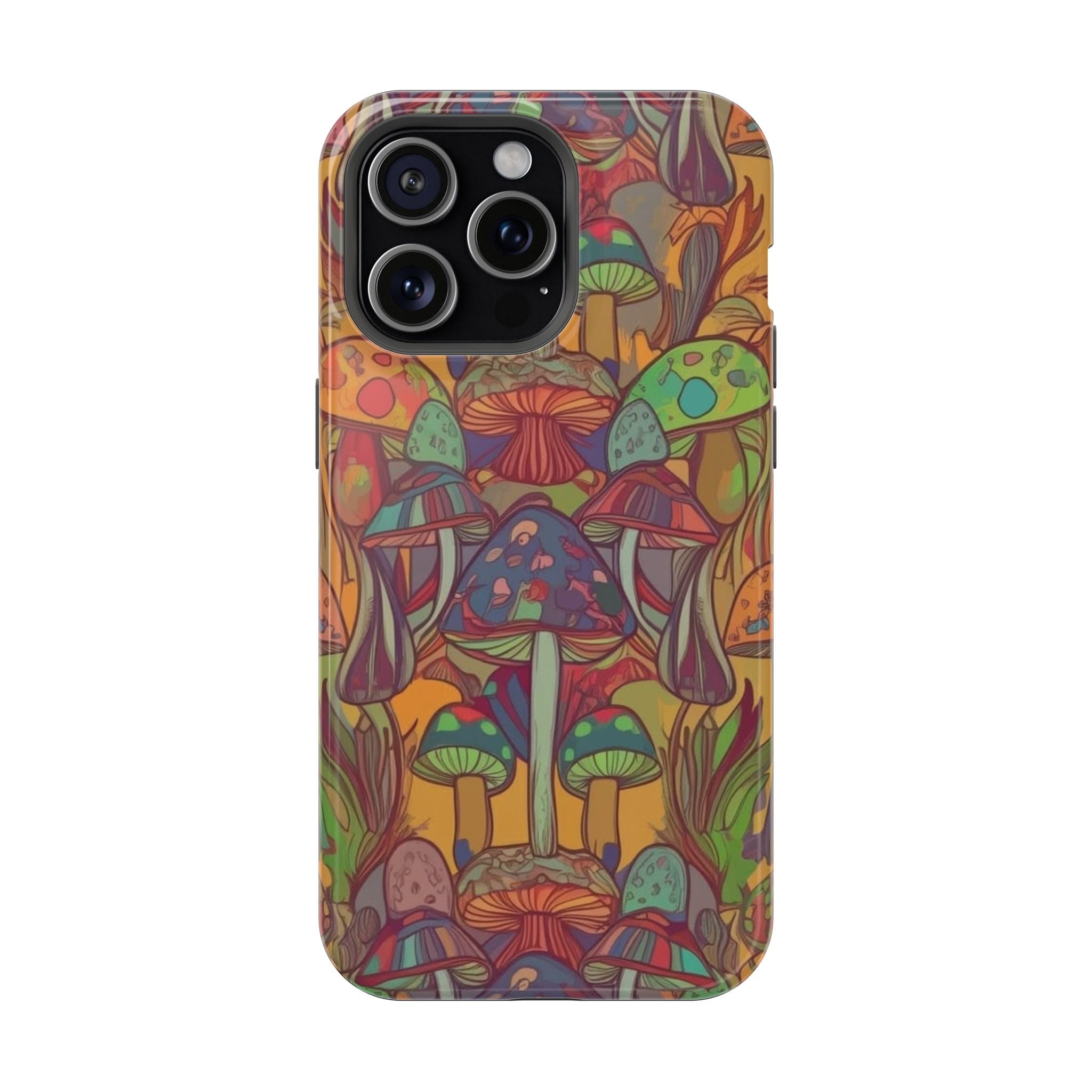 Mushroom Grove Impact-Resistant Case, Unique Phone Cover for Nature Lovers, Mushroom Art Gifts, Phone Accessories for Festivals, [...]