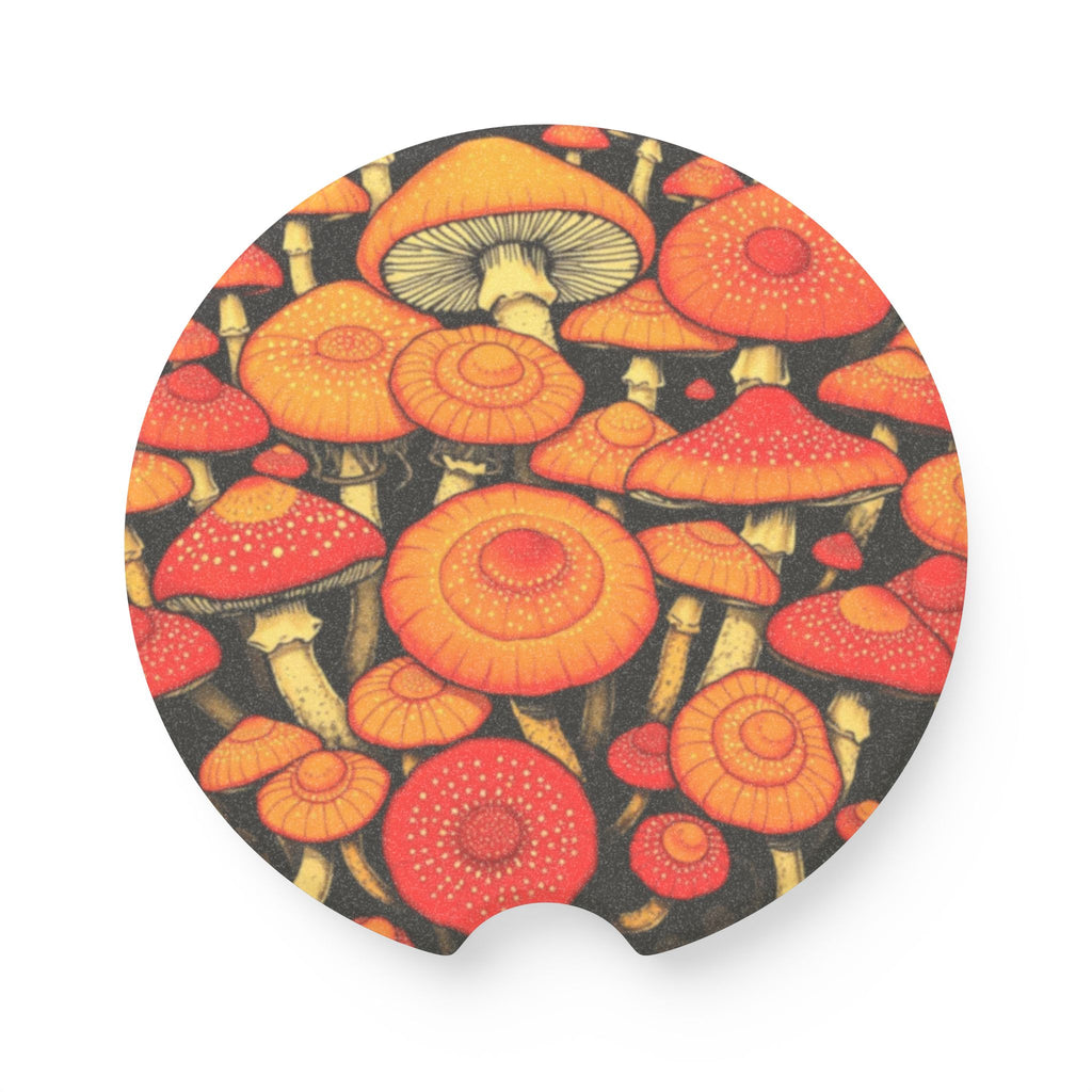 🌟🍄 Fungi-Inspired Car Coaster – Add a Dash of Whimsy to Your Ride! 🍄🌟