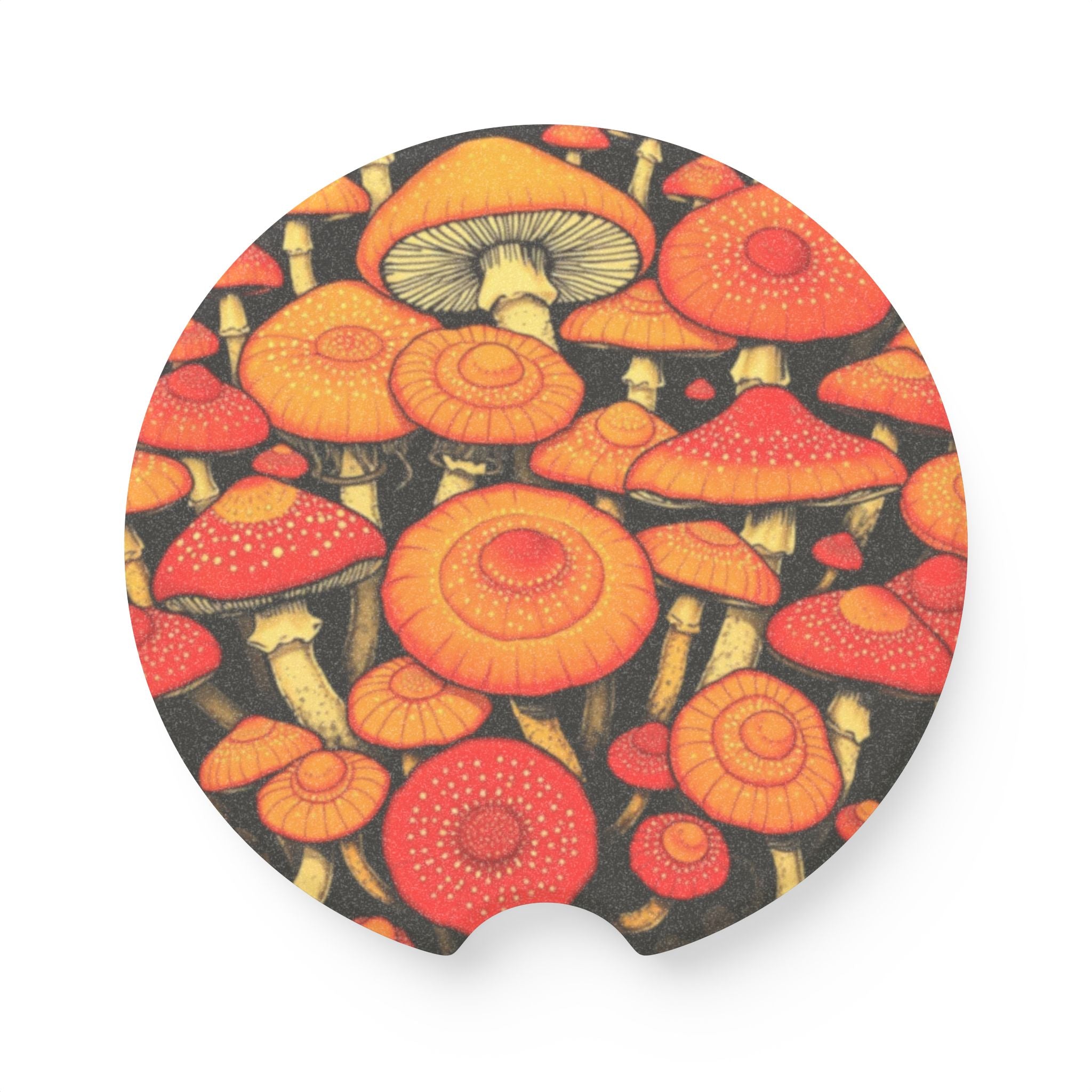 🌟🍄 Fungi-Inspired Car Coaster – Add a Dash of Whimsy to Your Ride! 🍄🌟