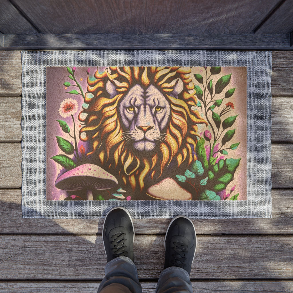 🦁🍄 “Forest Guardian Doormat” 🌿✨