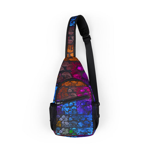 🎒 "Mystic Shroomscape" Sling Bag – Your Adventure Just Got Wilder