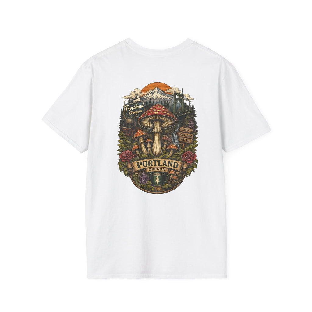Mushroom Magic T-Shirt — Vintage Red Toadstool Illustration