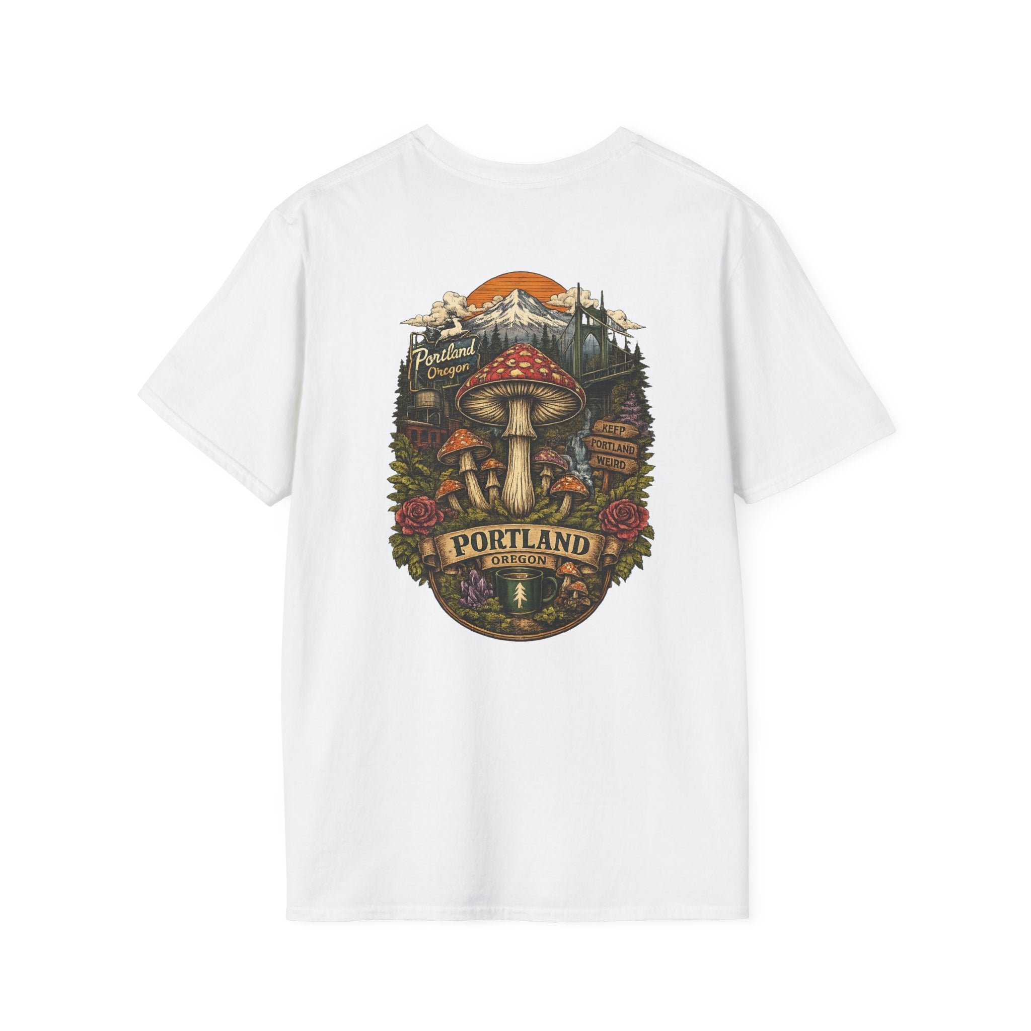 Mushroom Magic T-Shirt — Vintage Red Toadstool Illustration