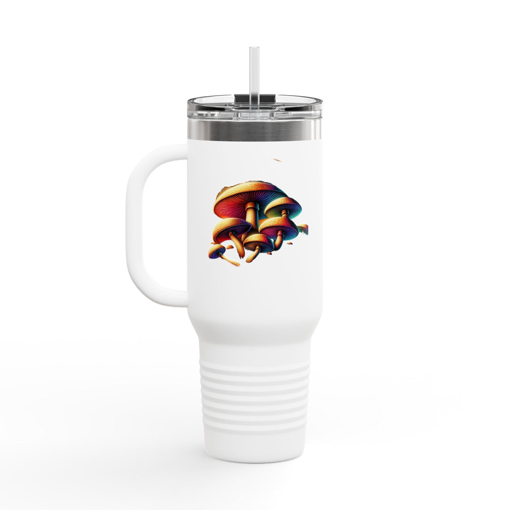🌈 Psychedelic Shroom Travel Mug – Sip in Technicolor!