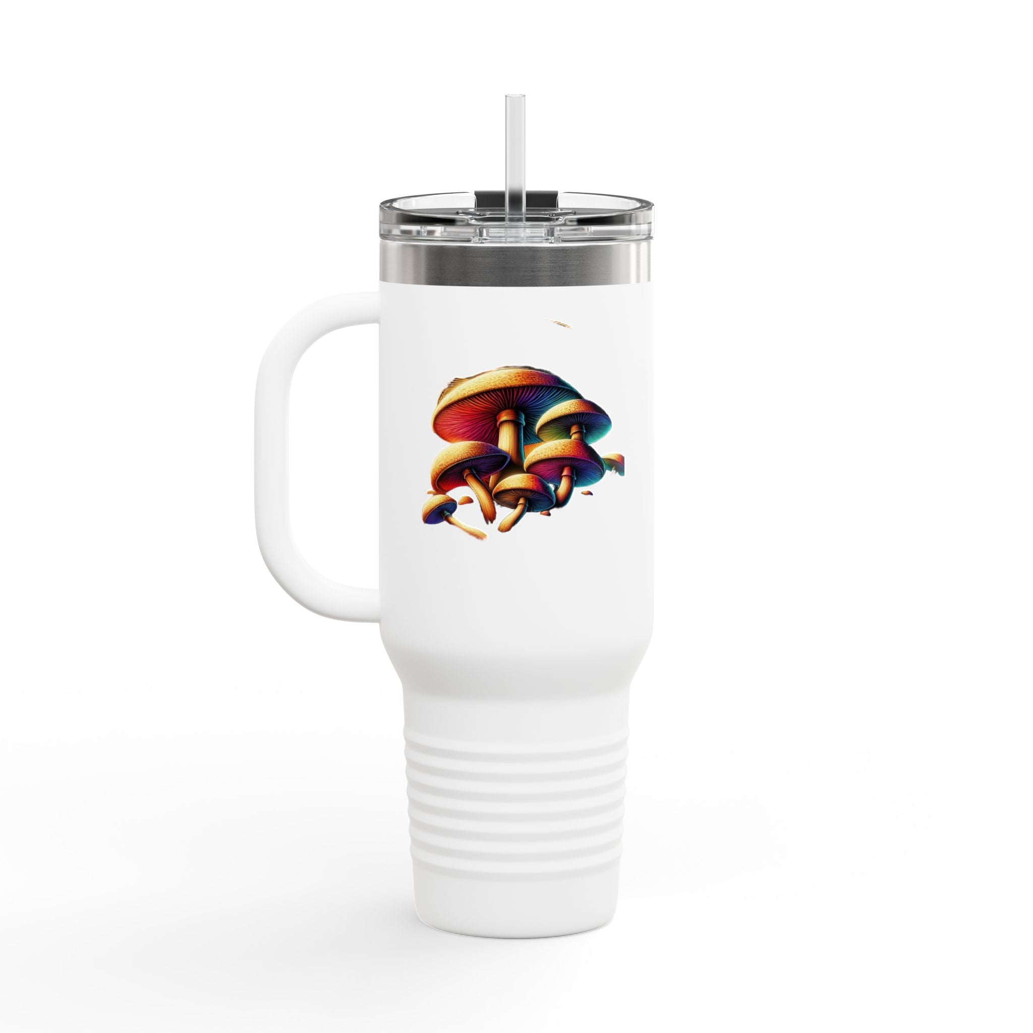 🌈 Psychedelic Shroom Travel Mug – Sip in Technicolor!