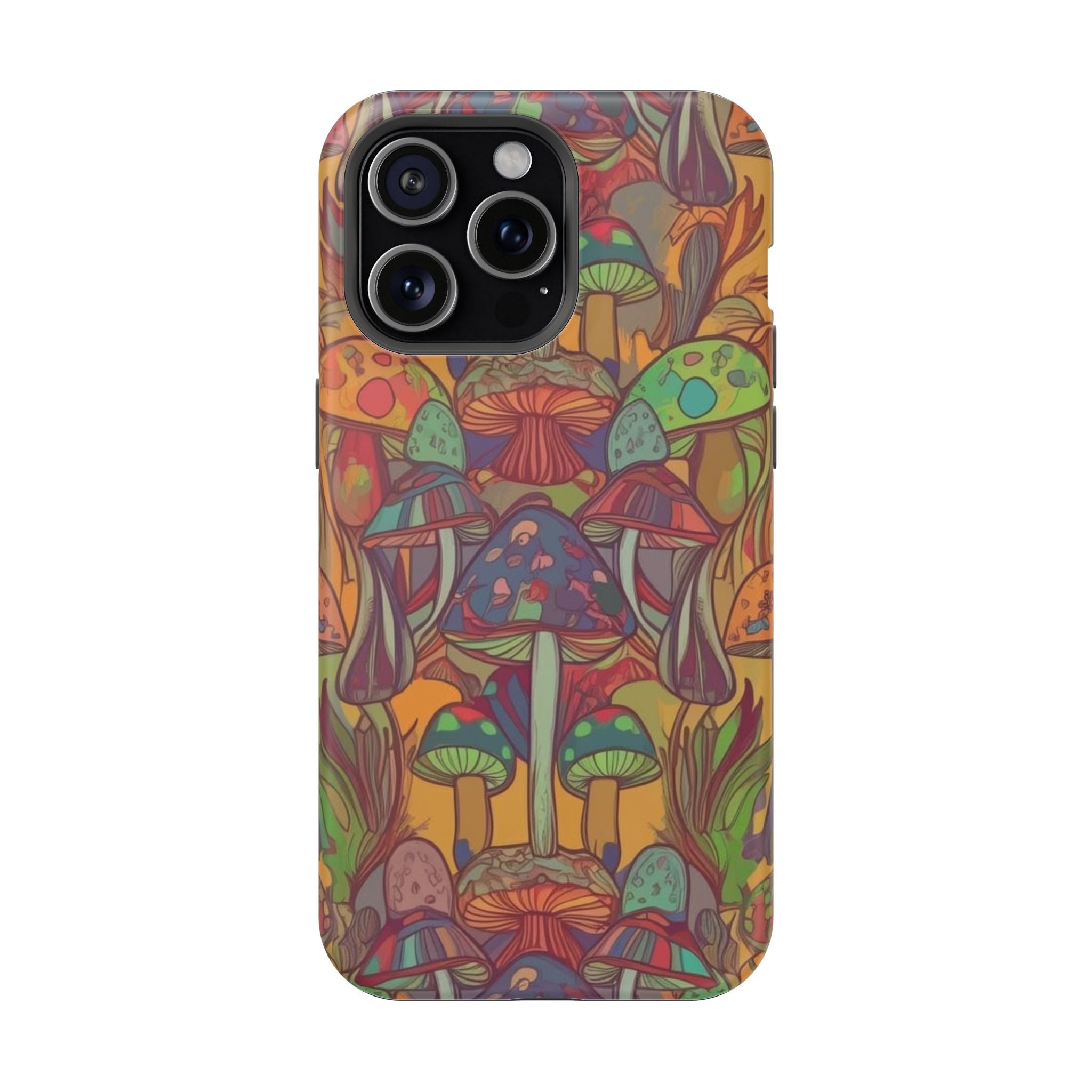 Mushroom Grove Impact-Resistant Case, Unique Phone Cover for Nature Lovers, Mushroom Art Gifts, Phone Accessories for Festivals, [...]