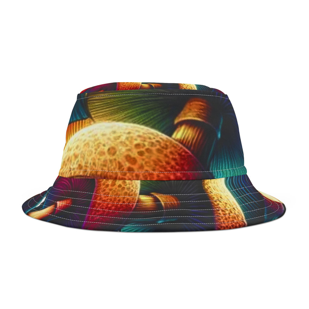 Abstract Floral Sunset Bucket Hat
