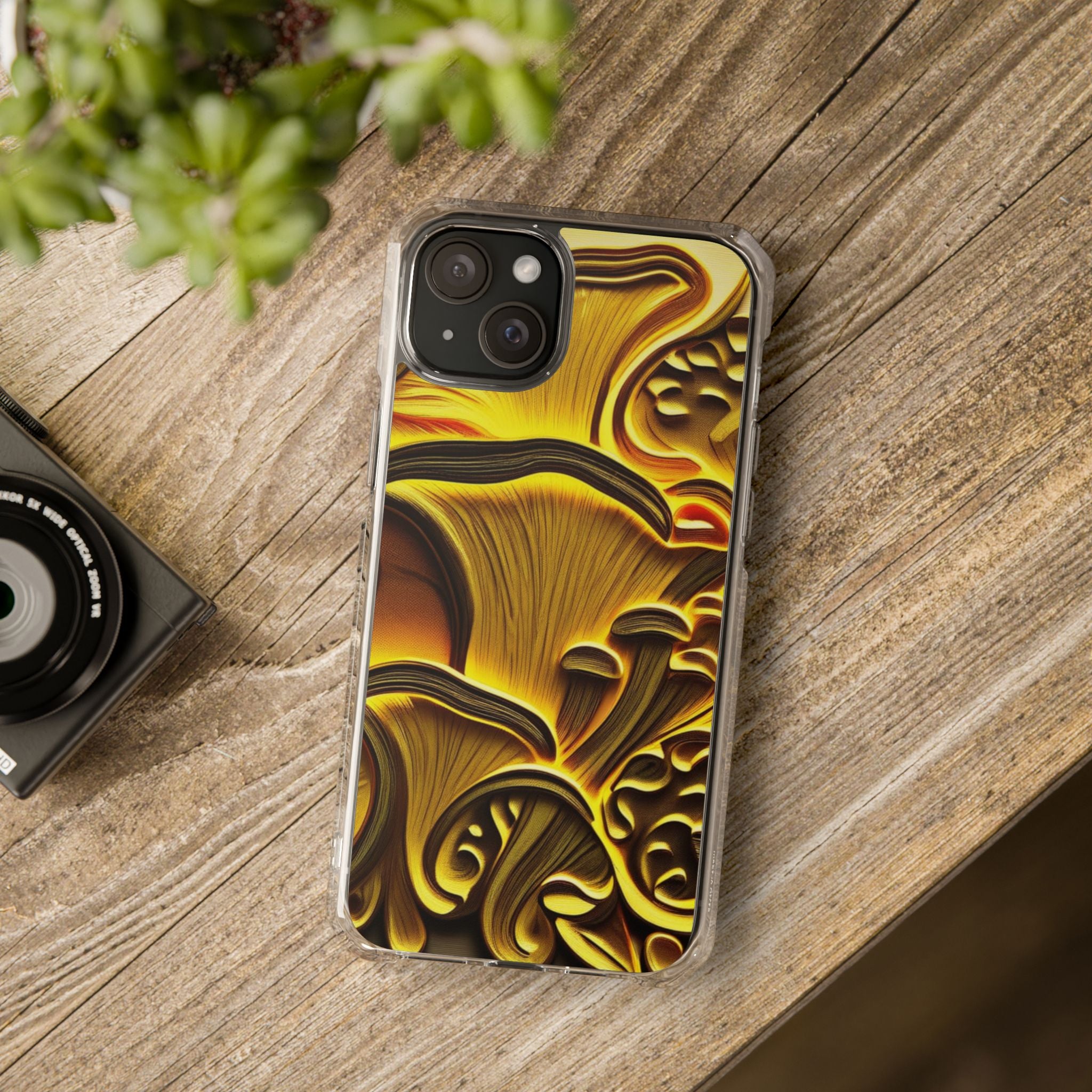 📱Golden Fungi Phone Case – Forest Glow Edition🍄✨📱