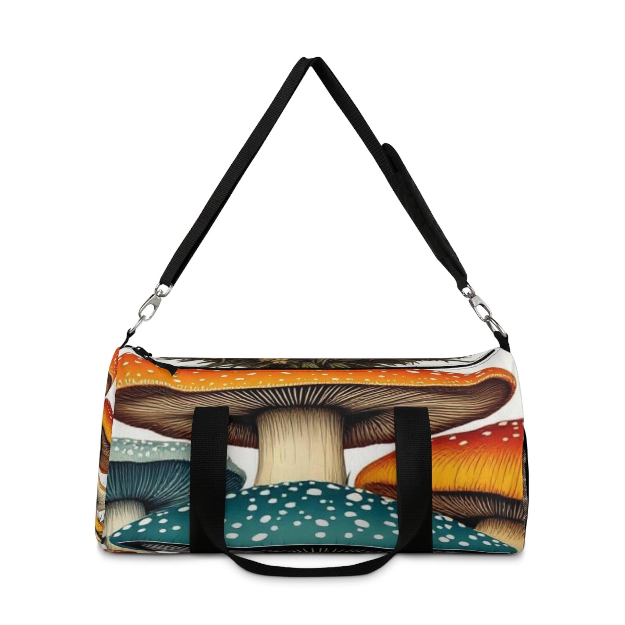 🍄 "Spore Stash" Duffel Bag – Adventure, Packed with Personality Carry the wild with you—wherever the trail leads.
