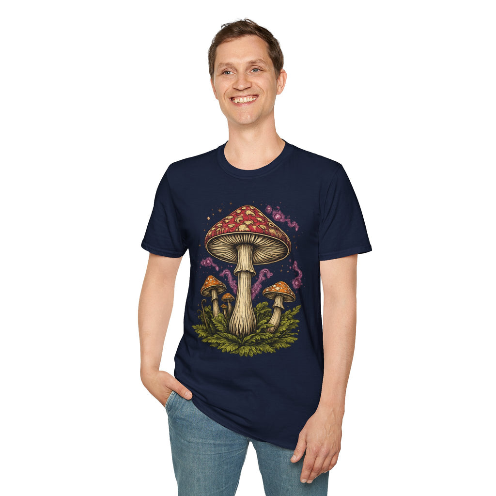 Mushroom Magic T-Shirt — Vintage Red Toadstool Illustration