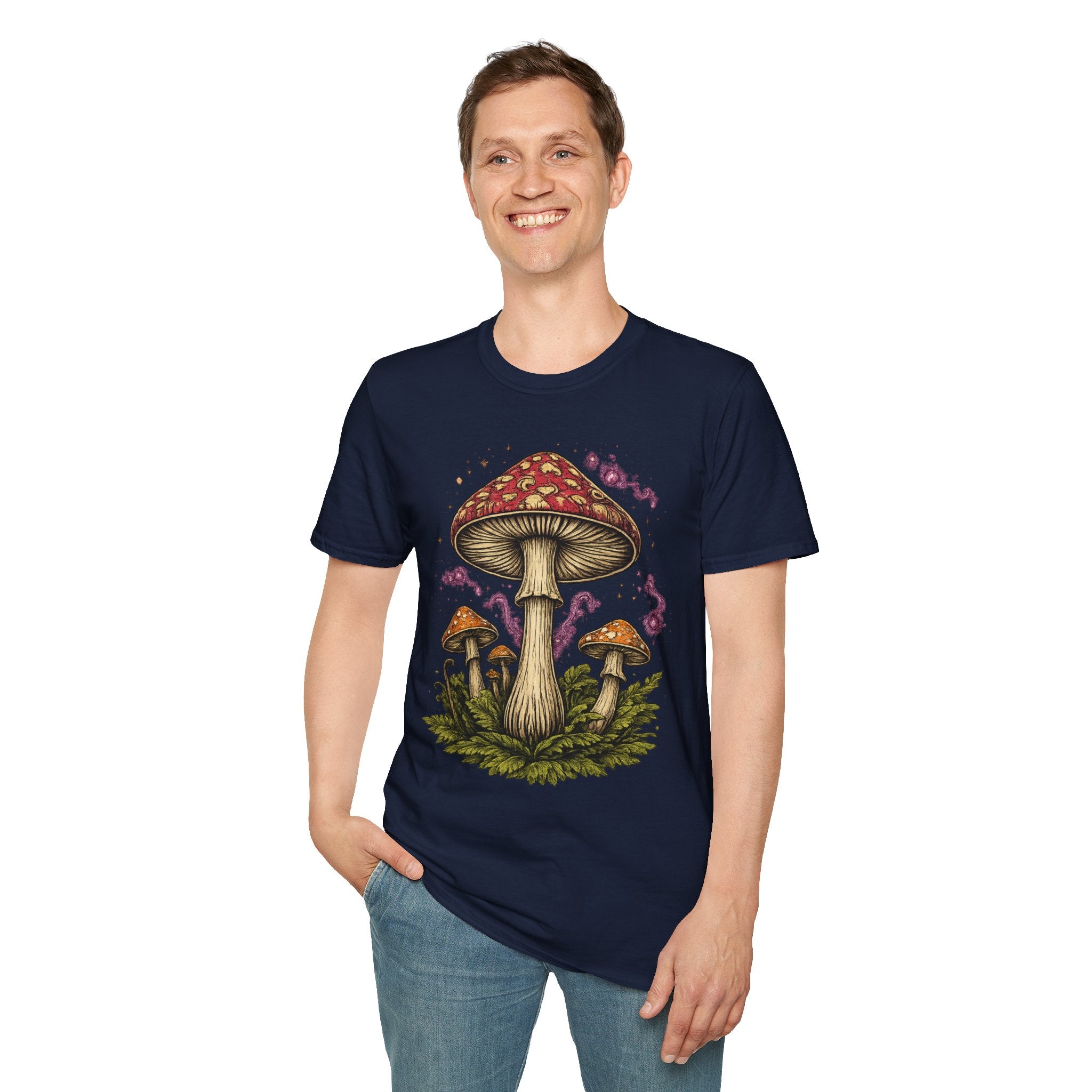 Mushroom Magic T-Shirt — Vintage Red Toadstool Illustration