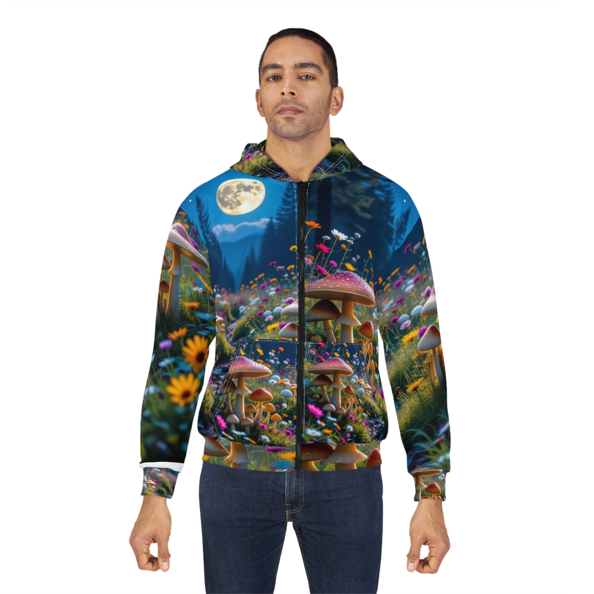 🌕 Enchanted Forest Mushroom Hoodie – Wear the Magic