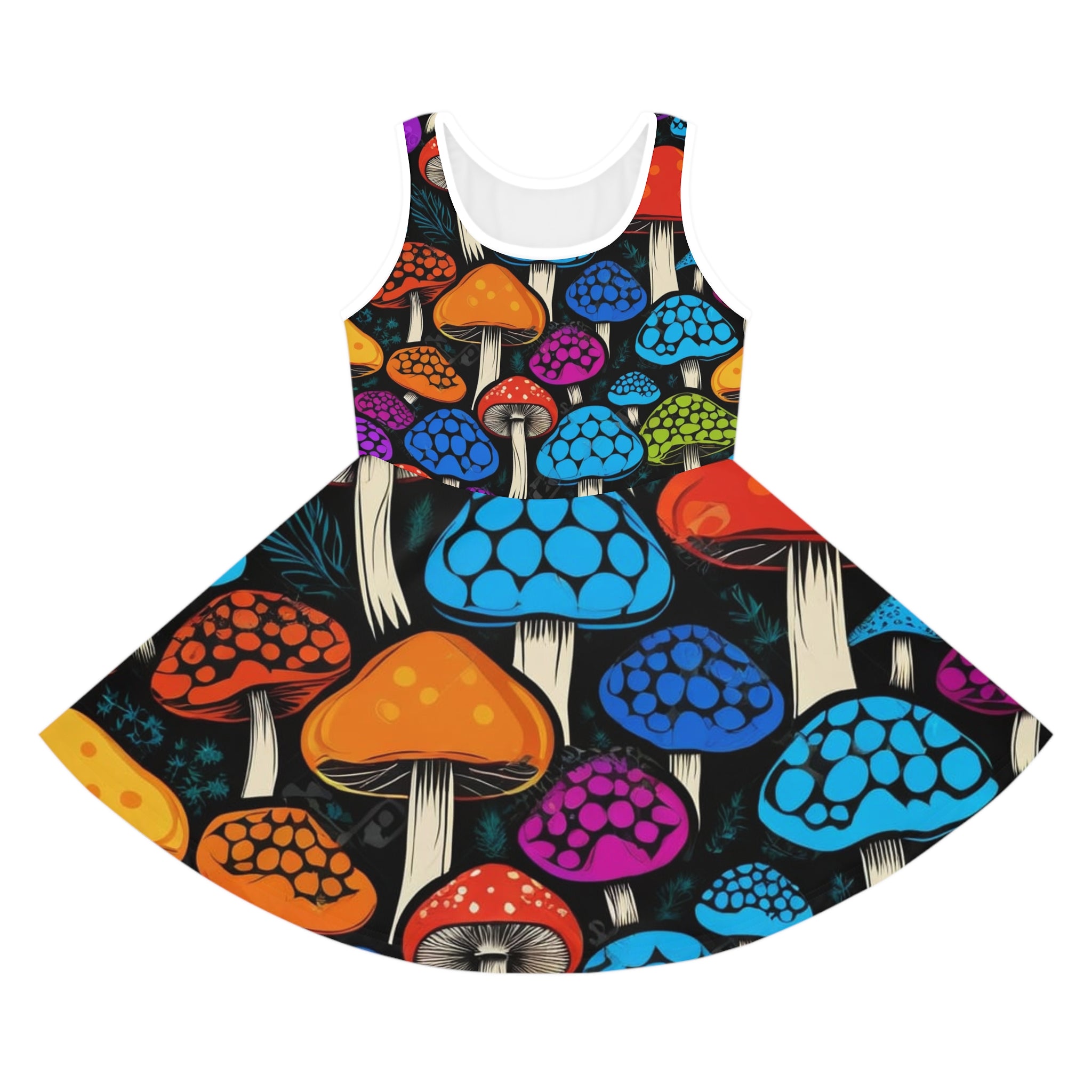 🌈🍄 “Funky Fungi” Sleeveless Sundress 🍄🌈