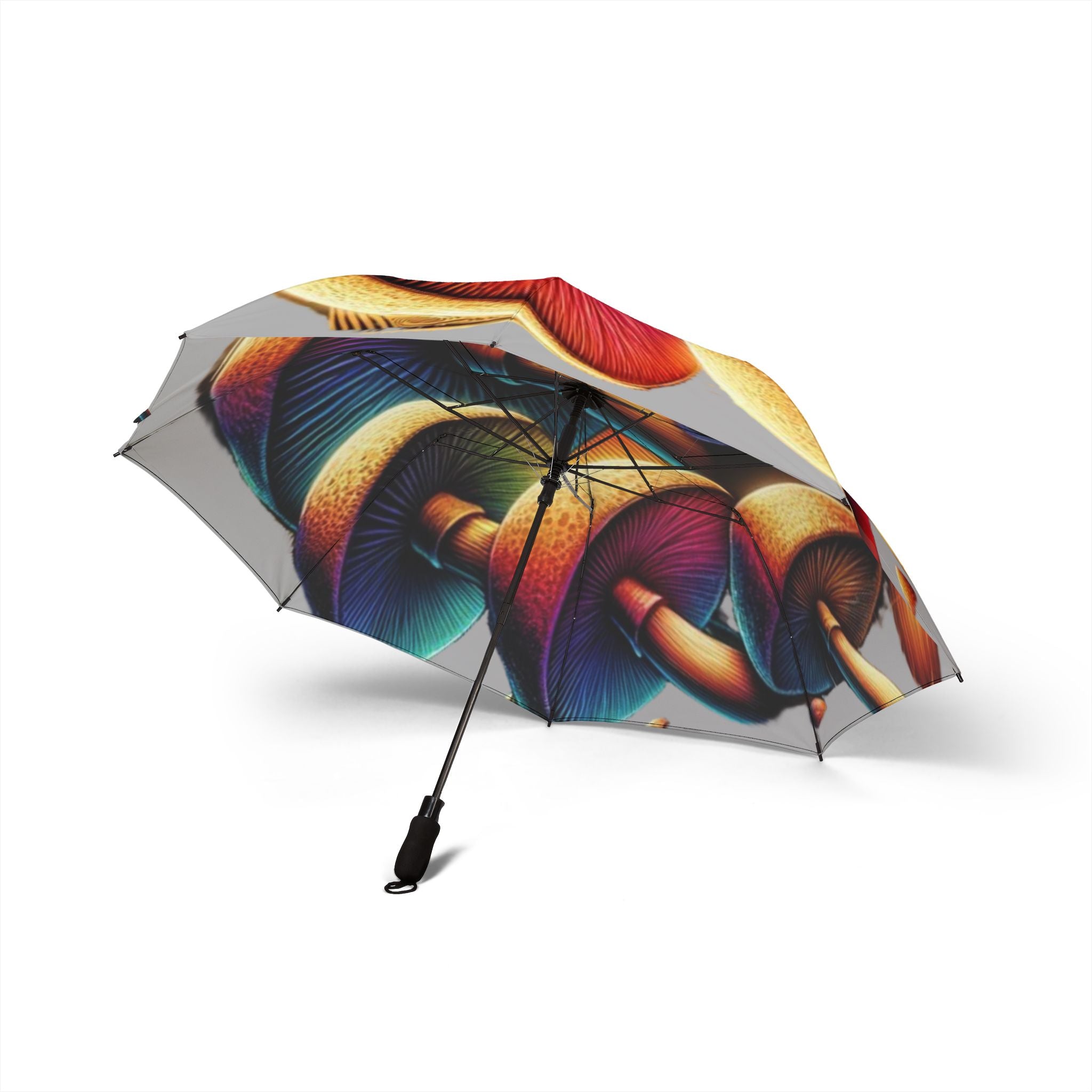 🌈 Prismatic Mushroom Umbrella – Where Rain Meets Radiance ☂️🍄