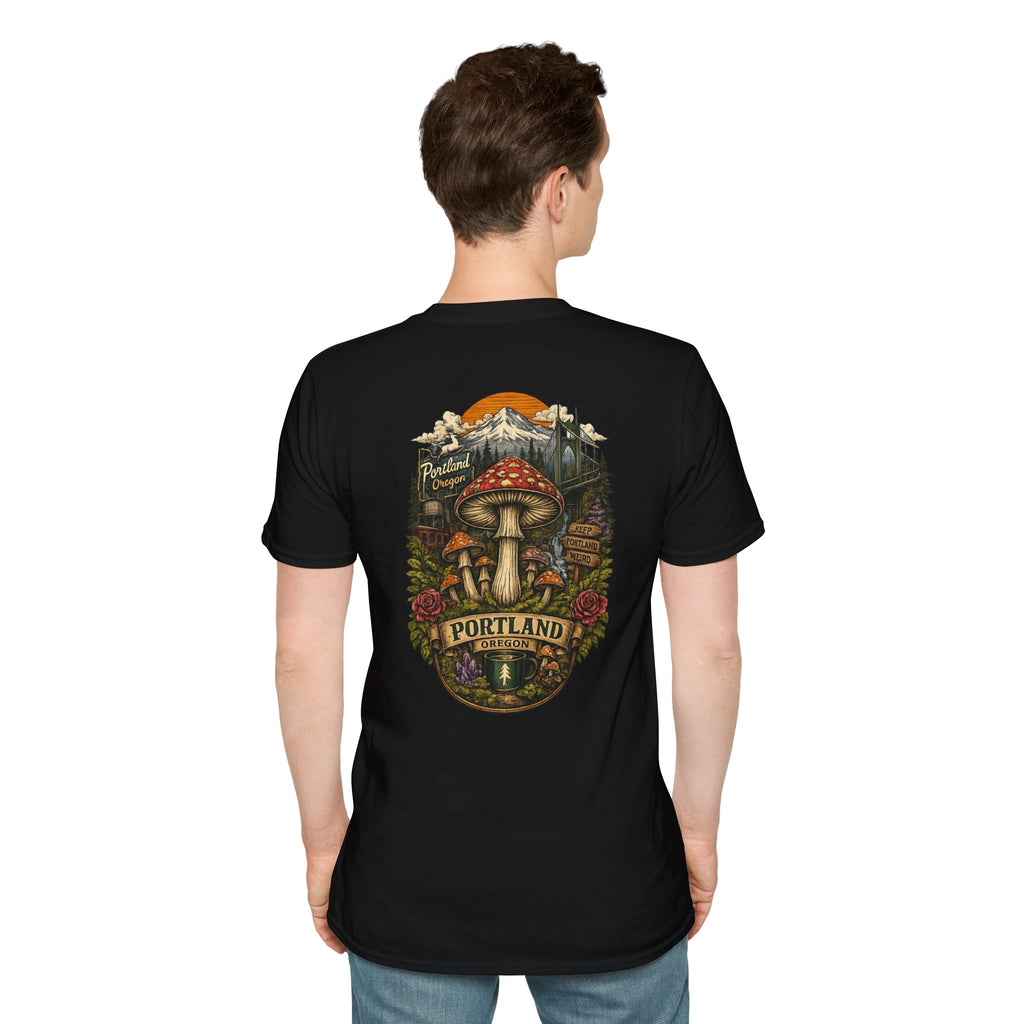 Mushroom Magic T-Shirt — Vintage Red Toadstool Illustration