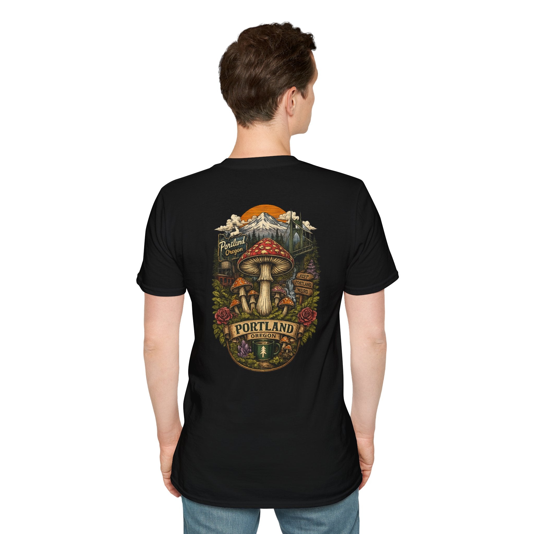 Mushroom Magic T-Shirt — Vintage Red Toadstool Illustration