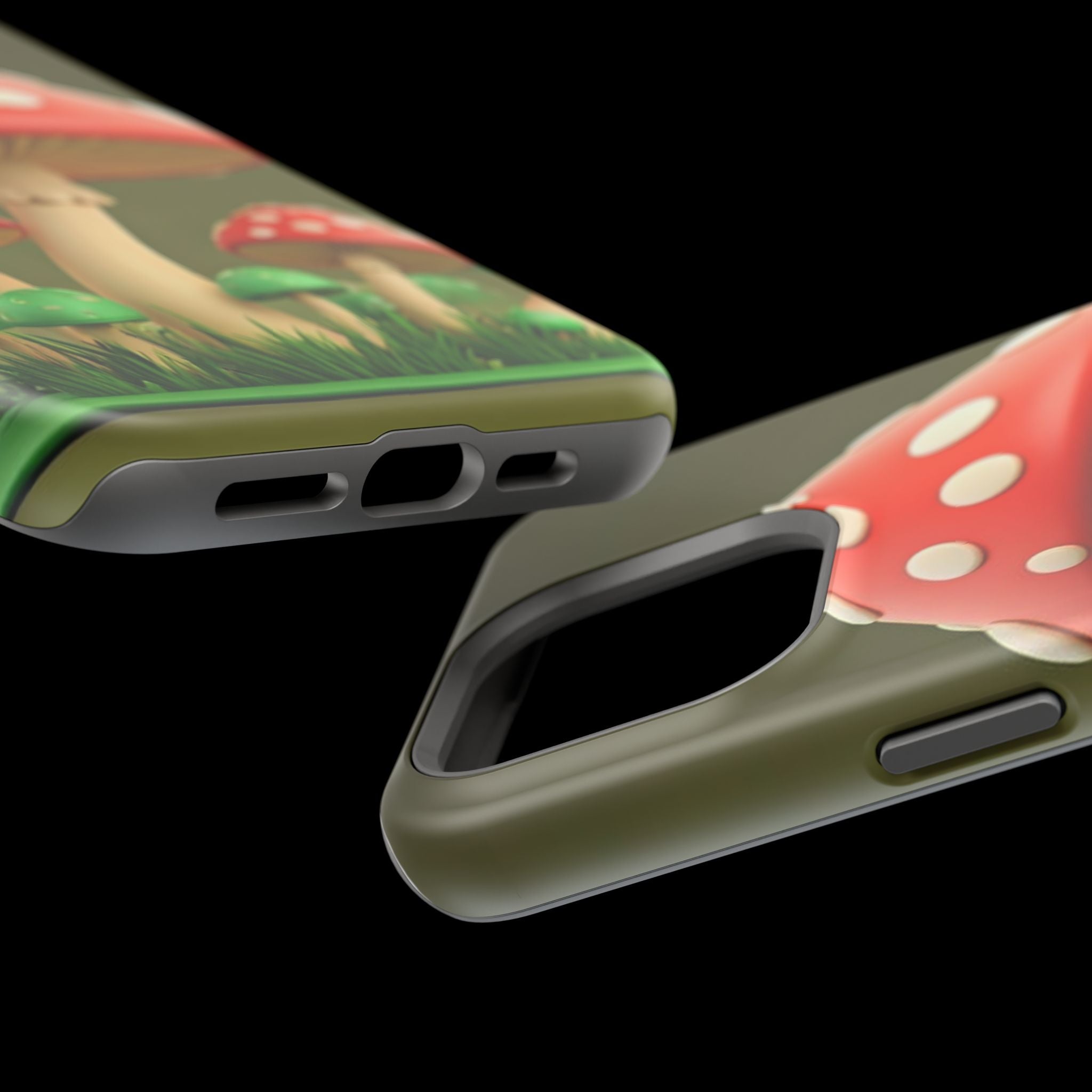 🍄🔥Golden Glow Mushroom Phone Case – Nature Meets Radiance" 🍄✨📱