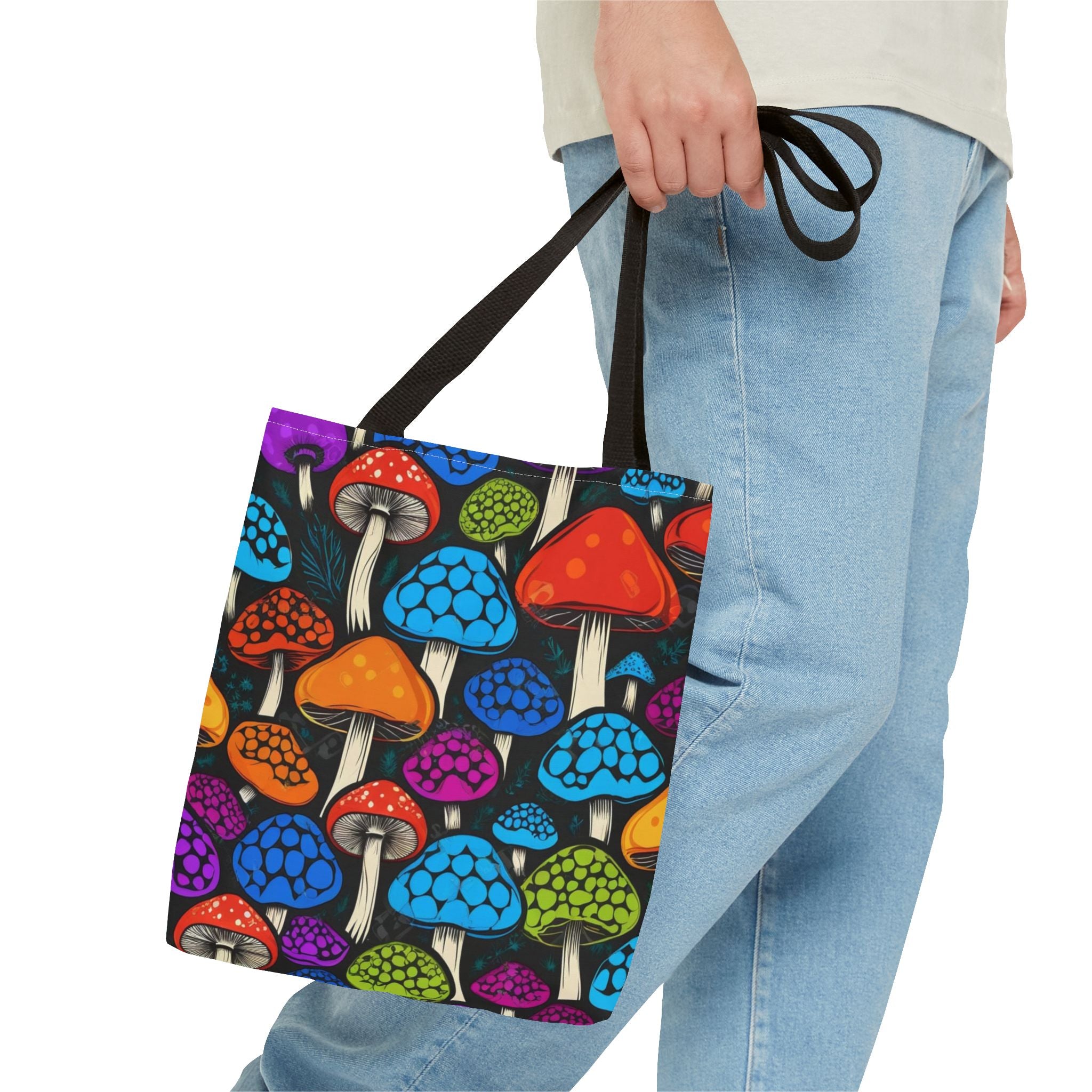🌈 Color Pop Mushroom Tote – Carry Bold, Live Bright 🍄👜