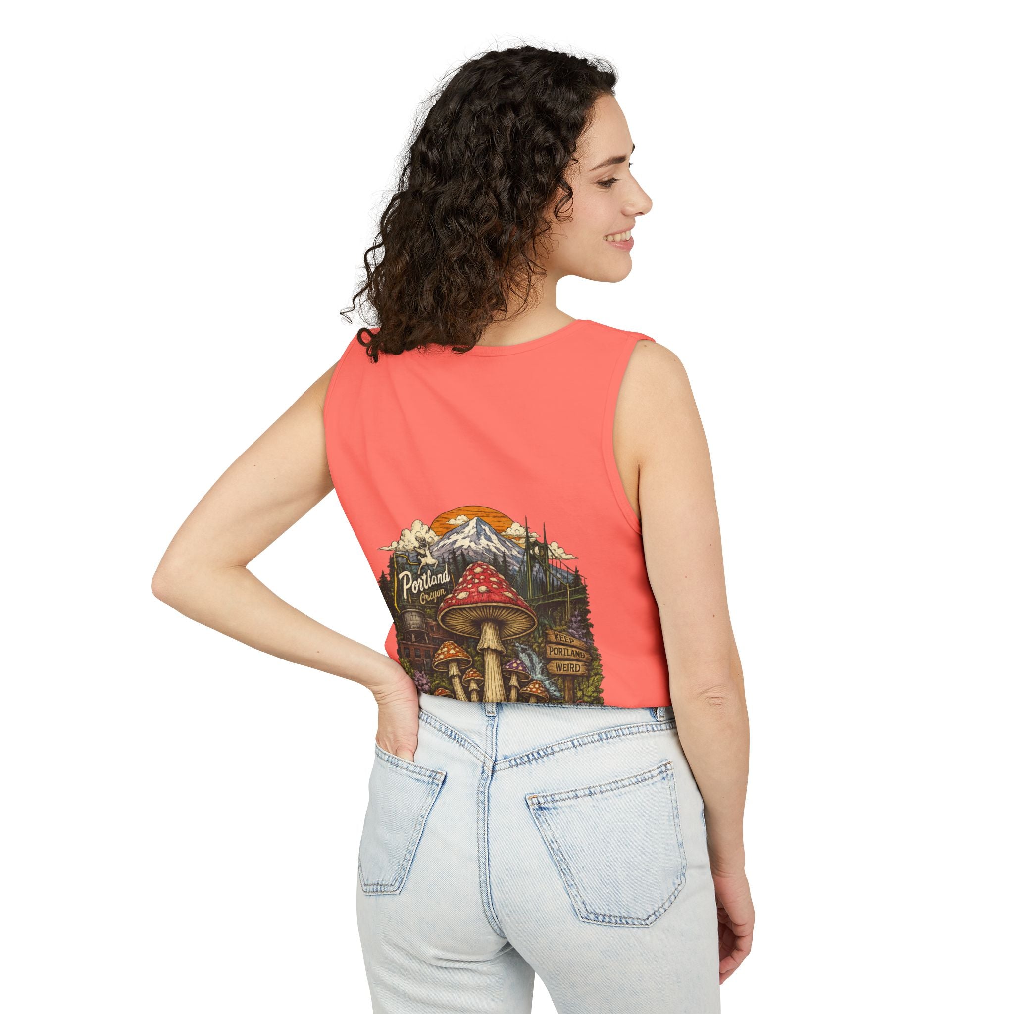 Mushroom Tank Top — Psychedelic & Portland Forest Graphic Tank