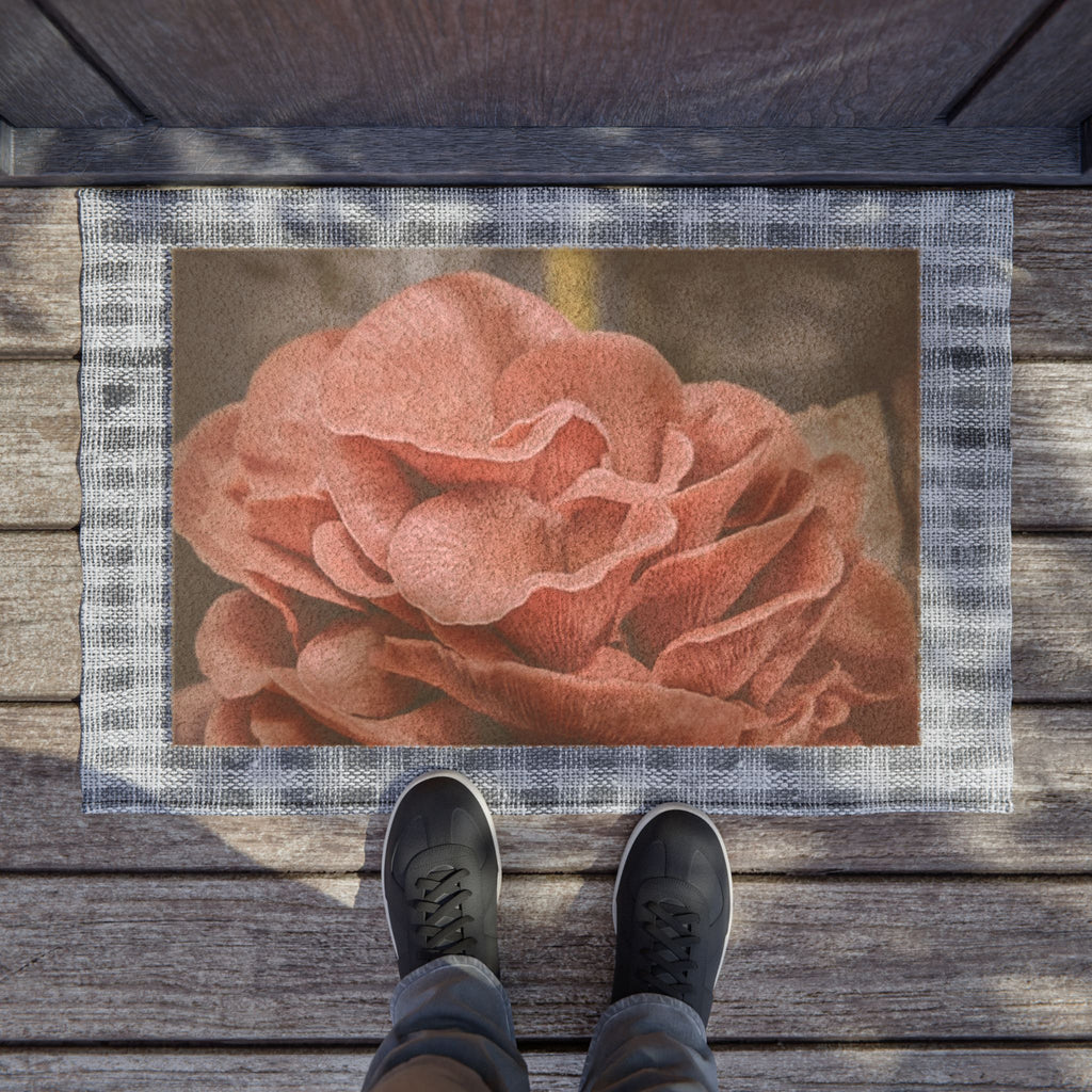🍄Blush Oyster Bloom Doormat 🌸🍄