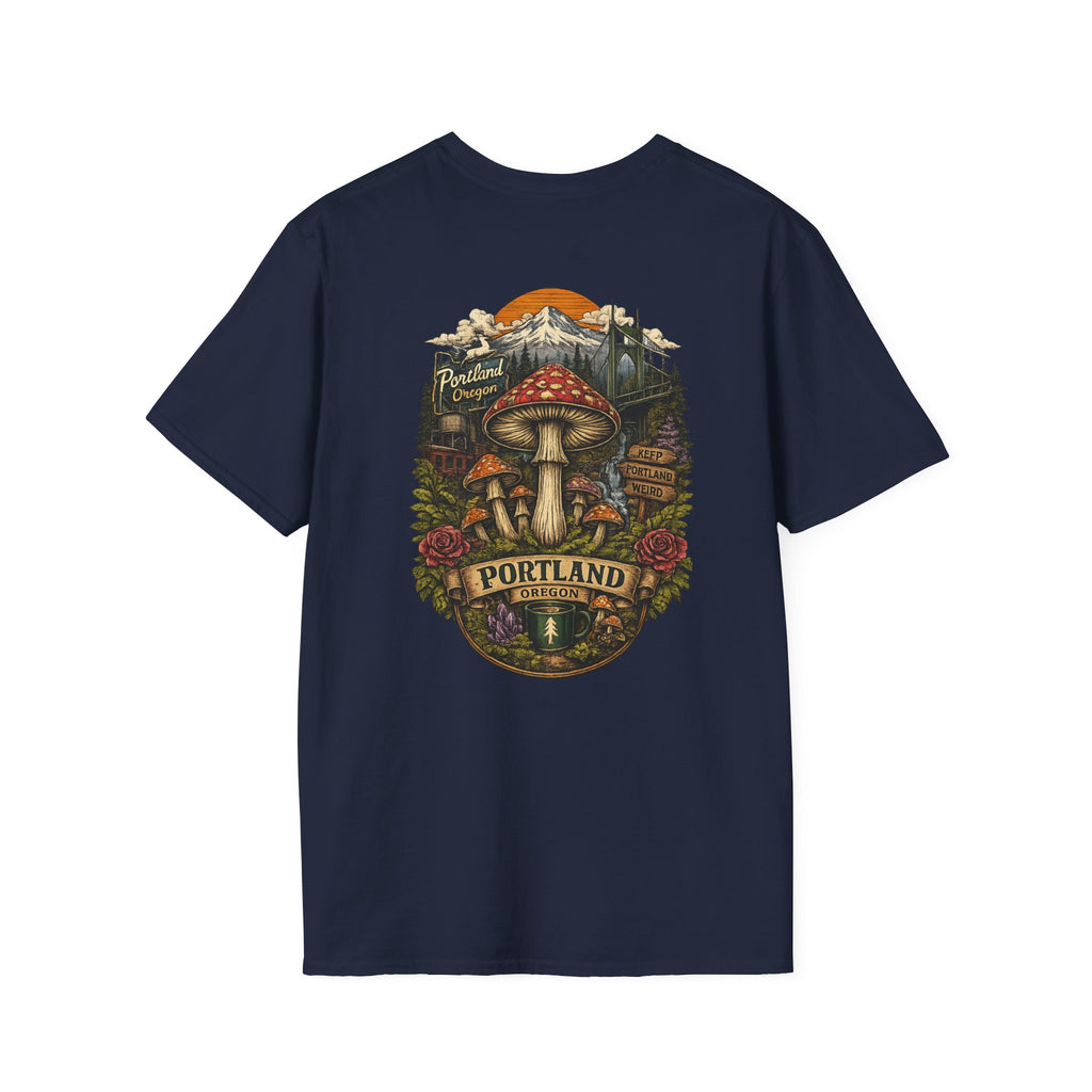 Mushroom Magic T-Shirt — Vintage Red Toadstool Illustration