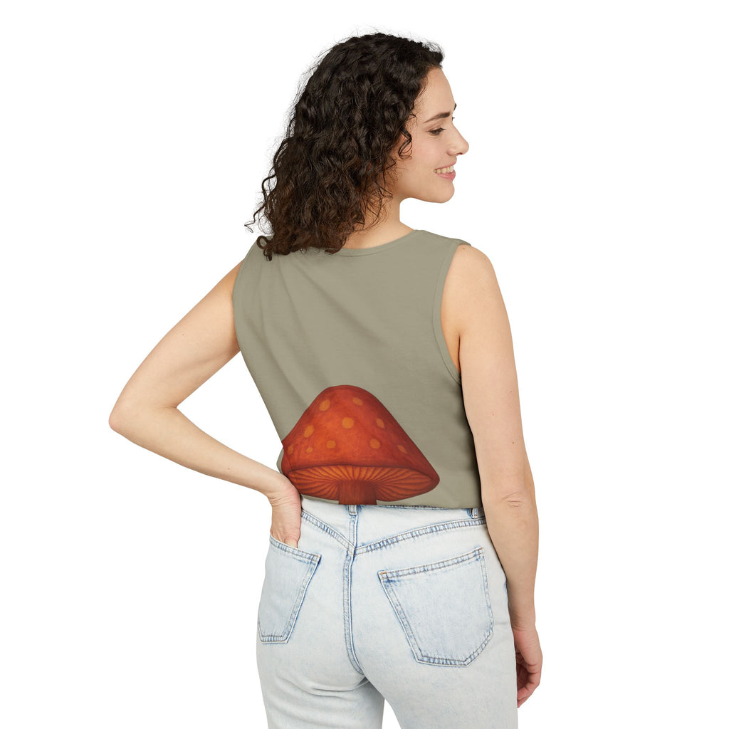 Portland Mushroom Tank Top — Vintage Forest Travel Graphic
