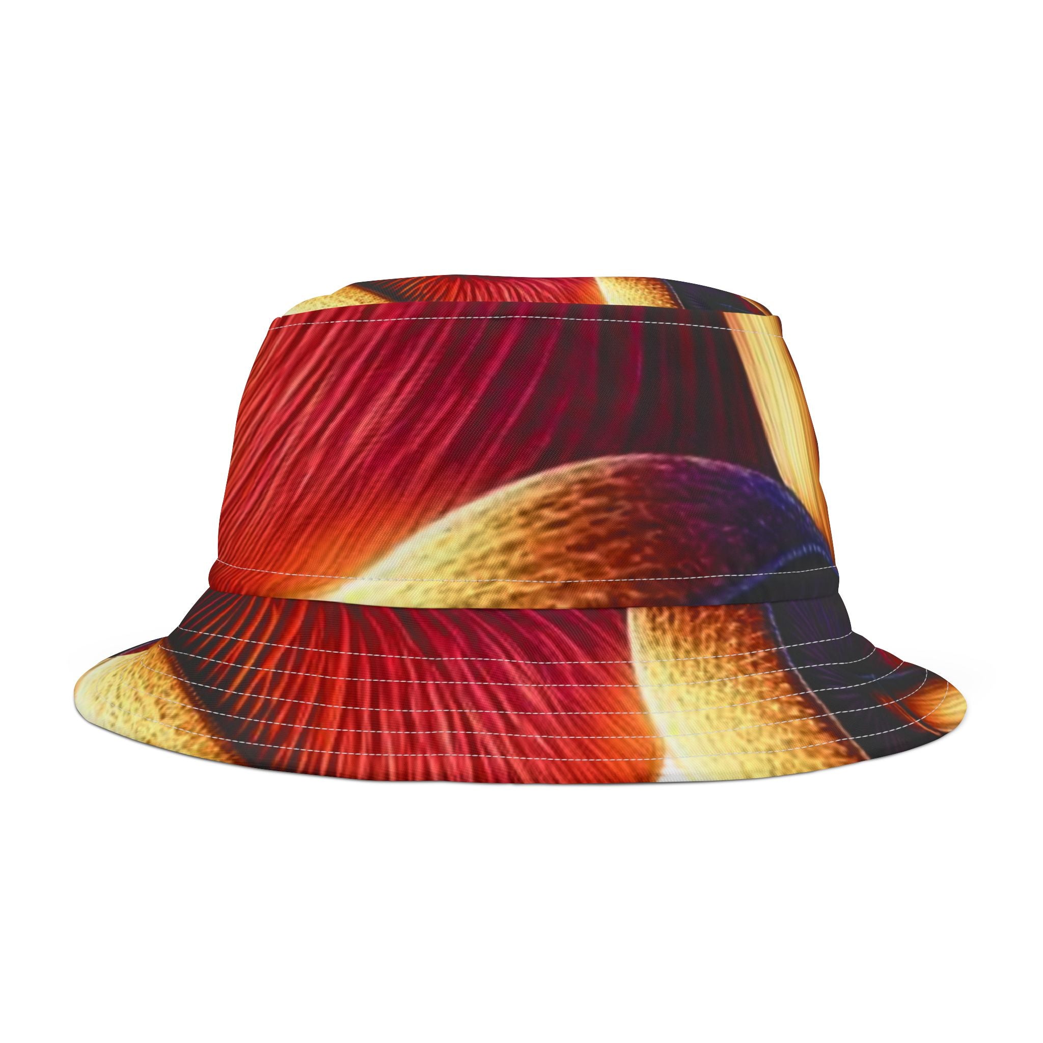 Abstract Floral Sunset Bucket Hat