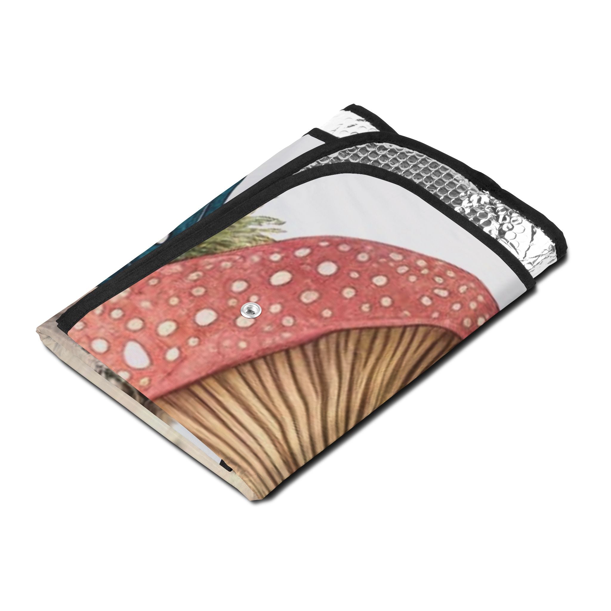 🌞🍄 “Fungi Forecast” Car Sunshade – Vintage Mushroom Garden Edition 🚗🌿