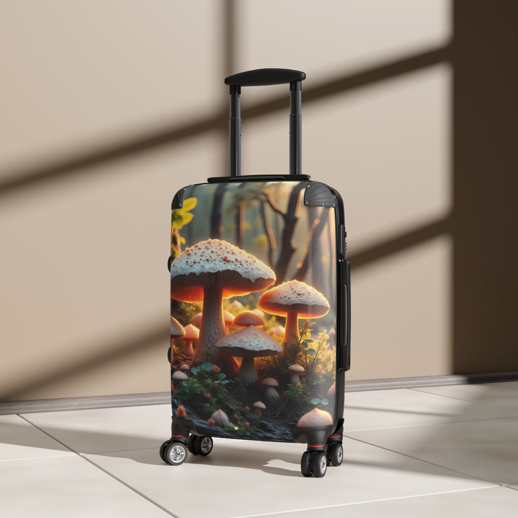 Valise cabine Forêt de Champignons – Bagage de voyage Nature Enchantée