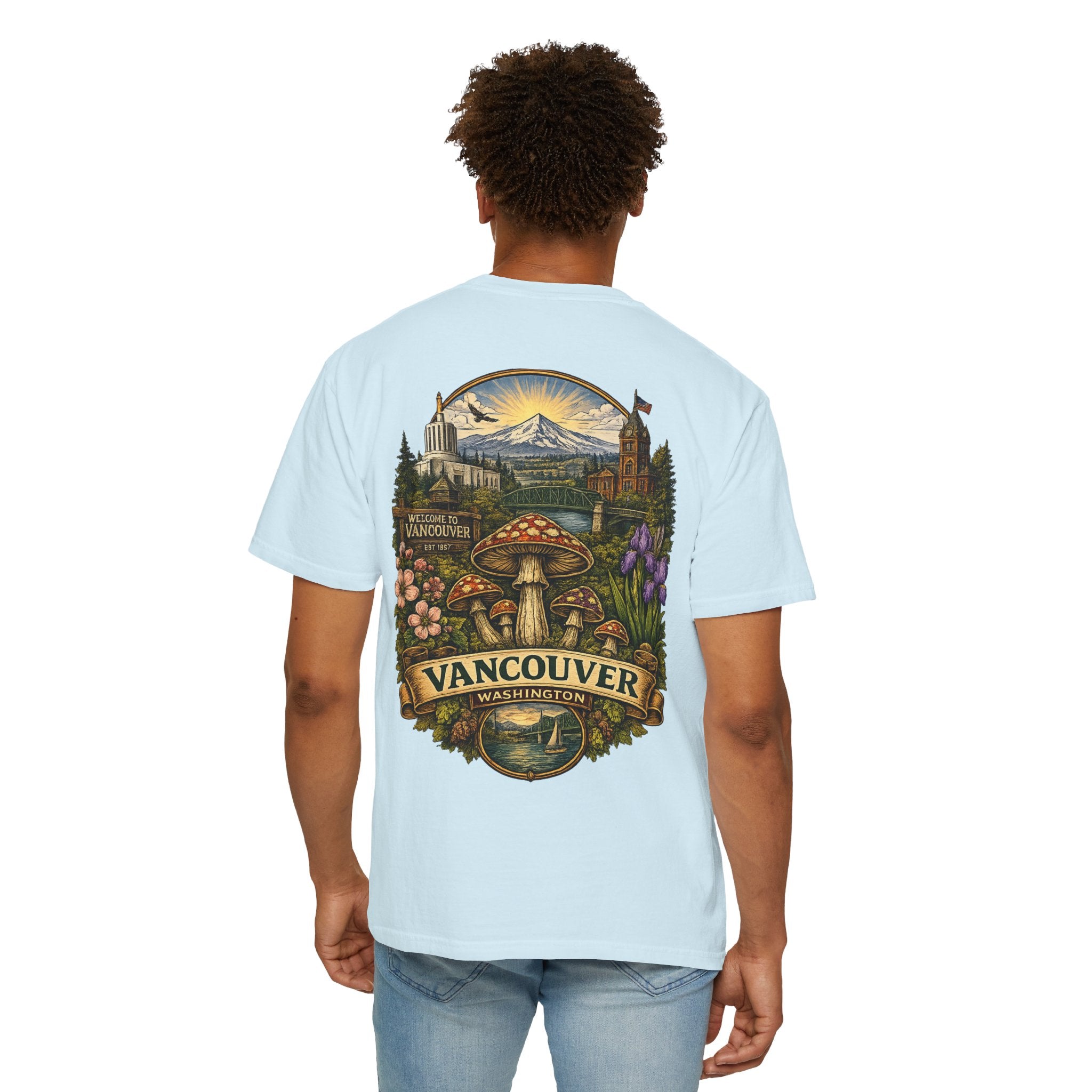 Lake Oswego Mushroom T-Shirt — Vintage Nature & Psychedelic Fungi Design