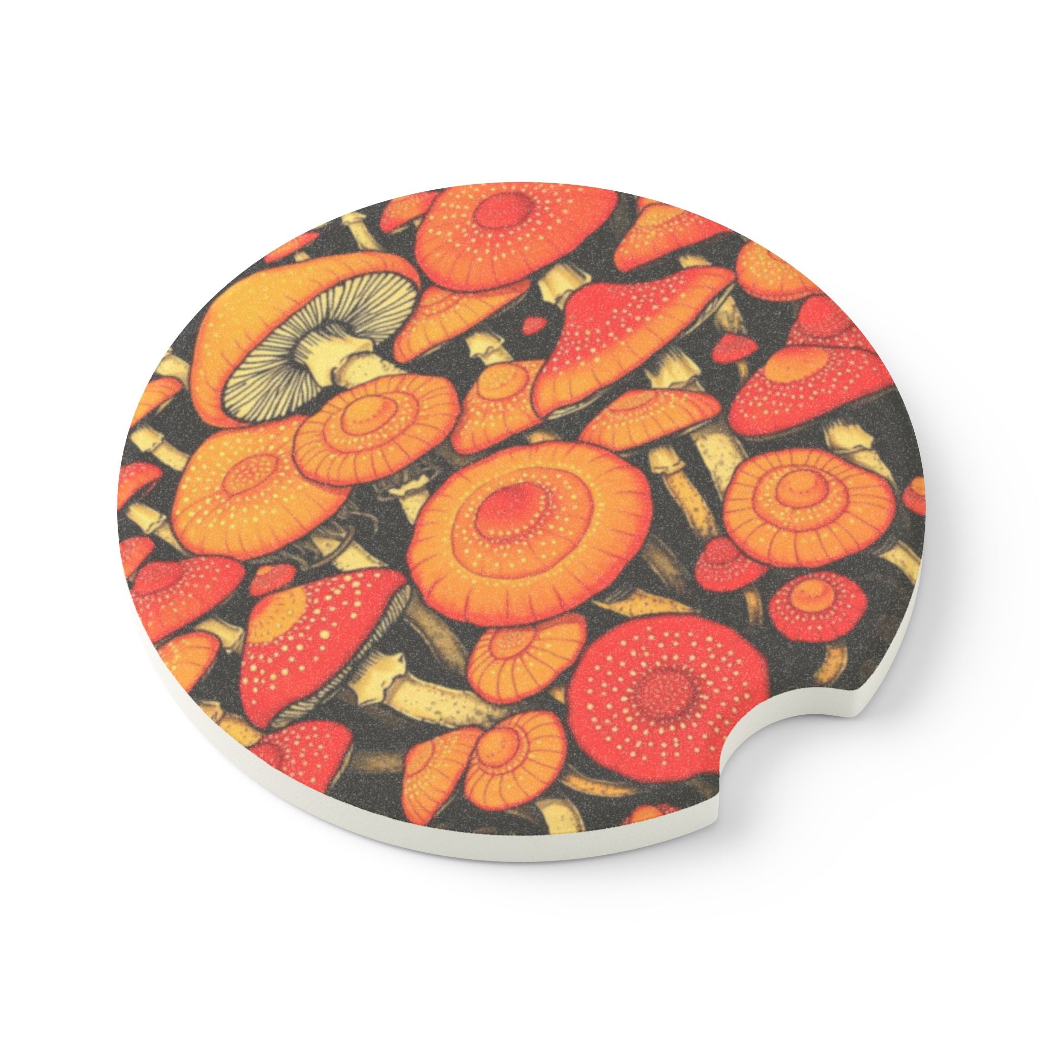 🌟🍄 Fungi-Inspired Car Coaster – Add a Dash of Whimsy to Your Ride! 🍄🌟