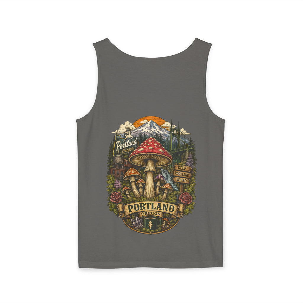 Mushroom Tank Top — Psychedelic & Portland Forest Graphic Tank