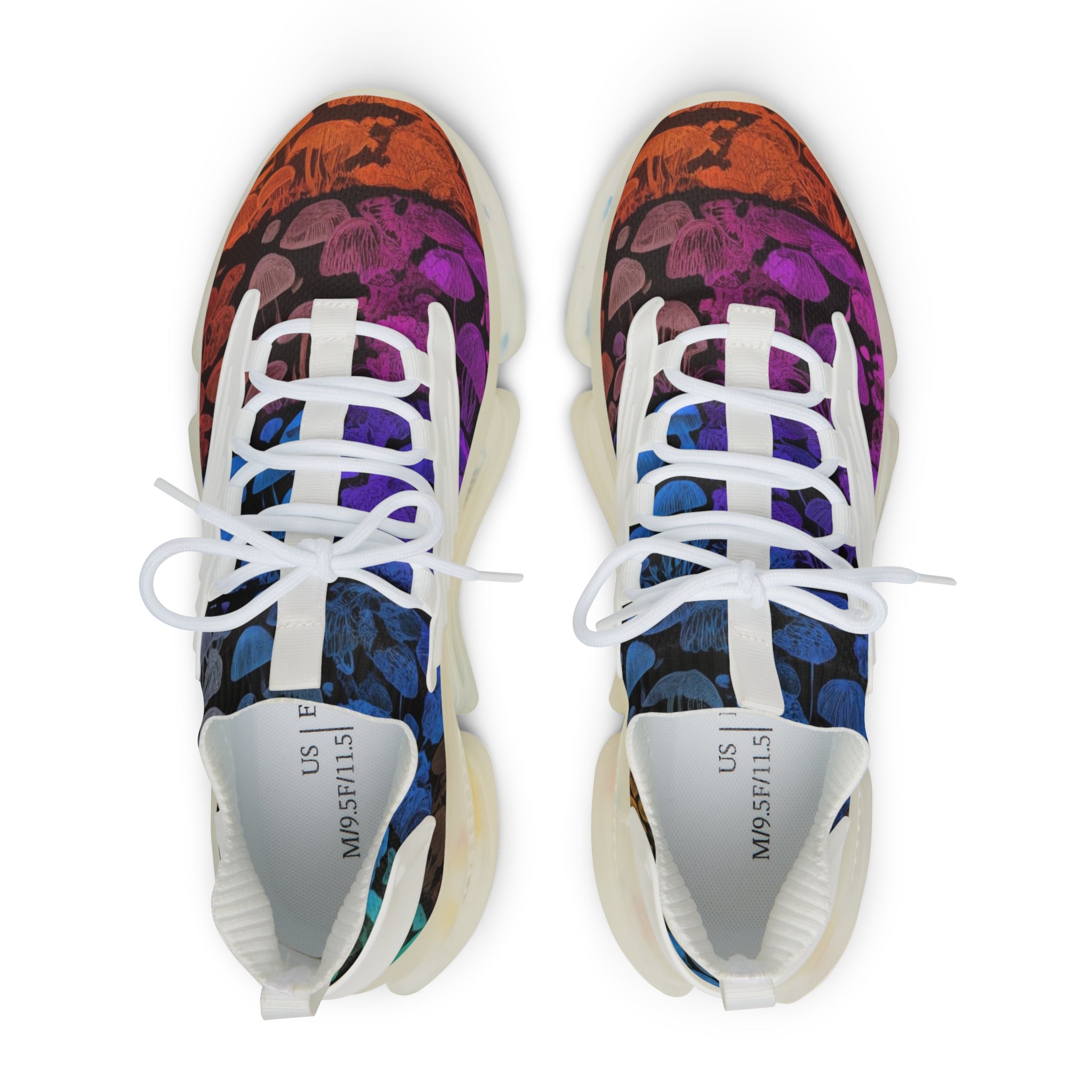 Colorful Tie-Dye Mesh Sneakers — Men's Athletic Fashion Shoes