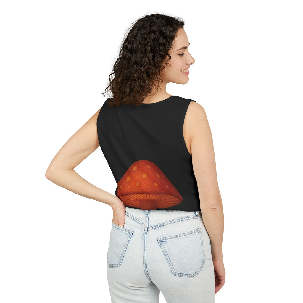 Portland Mushroom Tank Top — Vintage Forest Travel Graphic