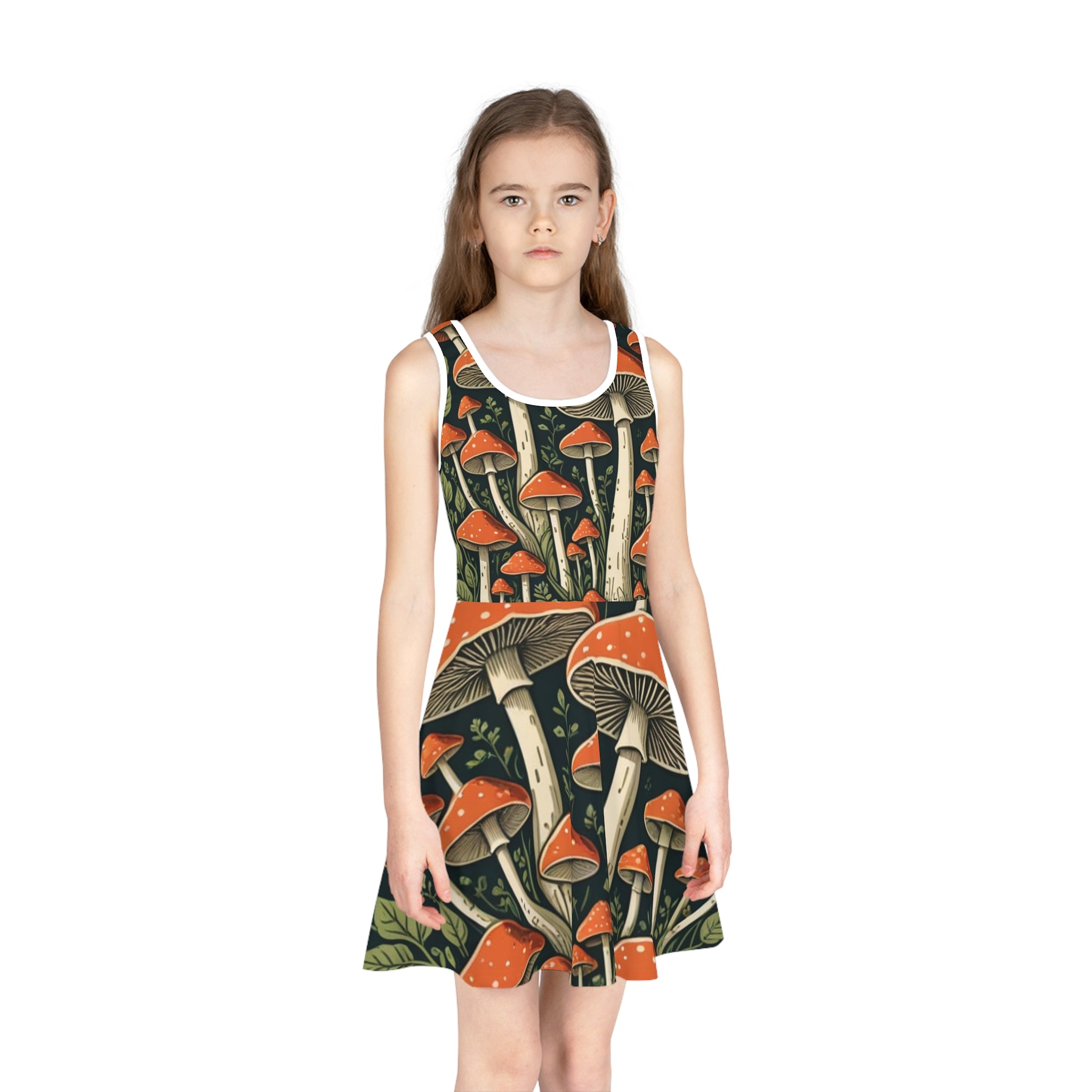 🍄 Forest Bloom Sleeveless Sundress 🌿