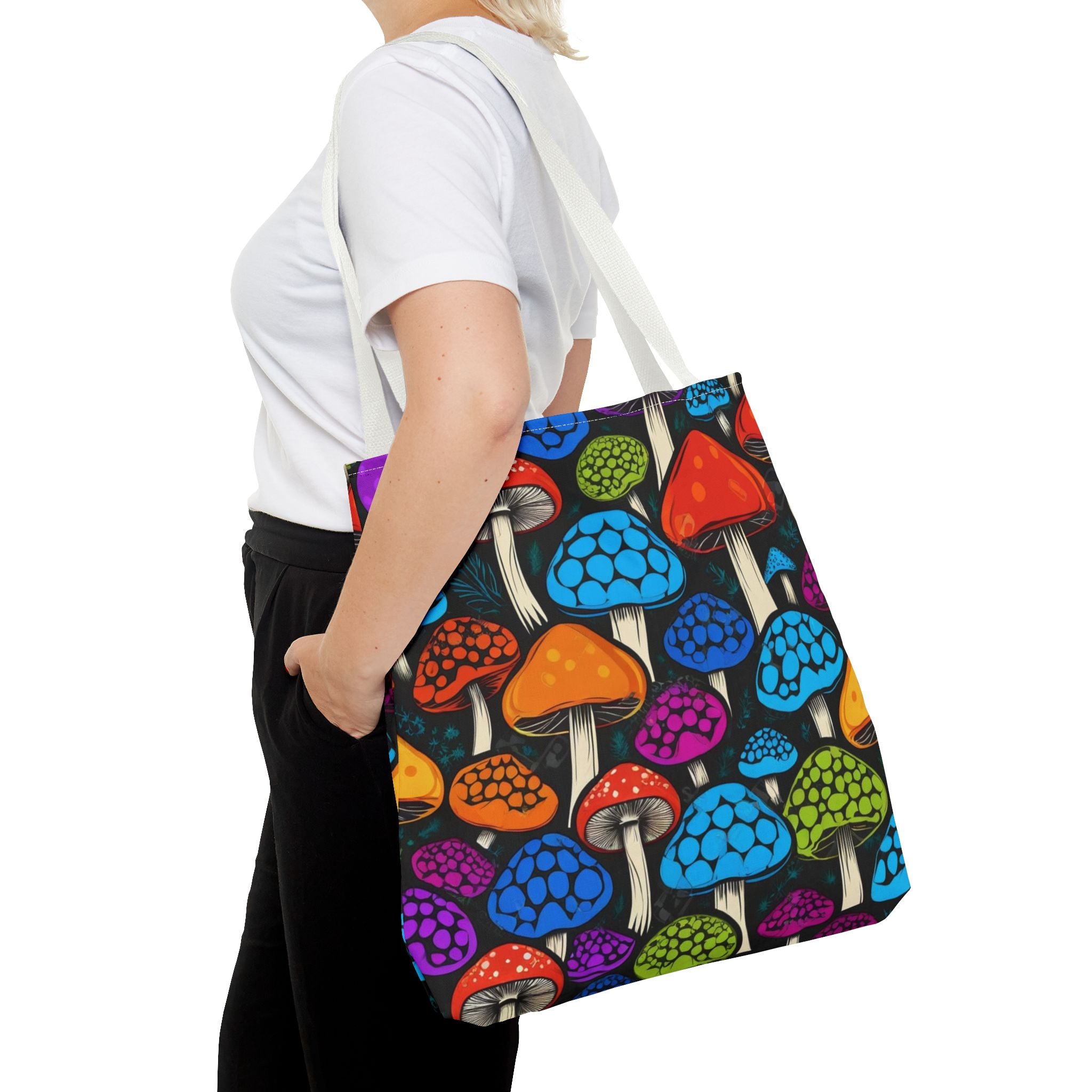 🌈 Color Pop Mushroom Tote – Carry Bold, Live Bright 🍄👜