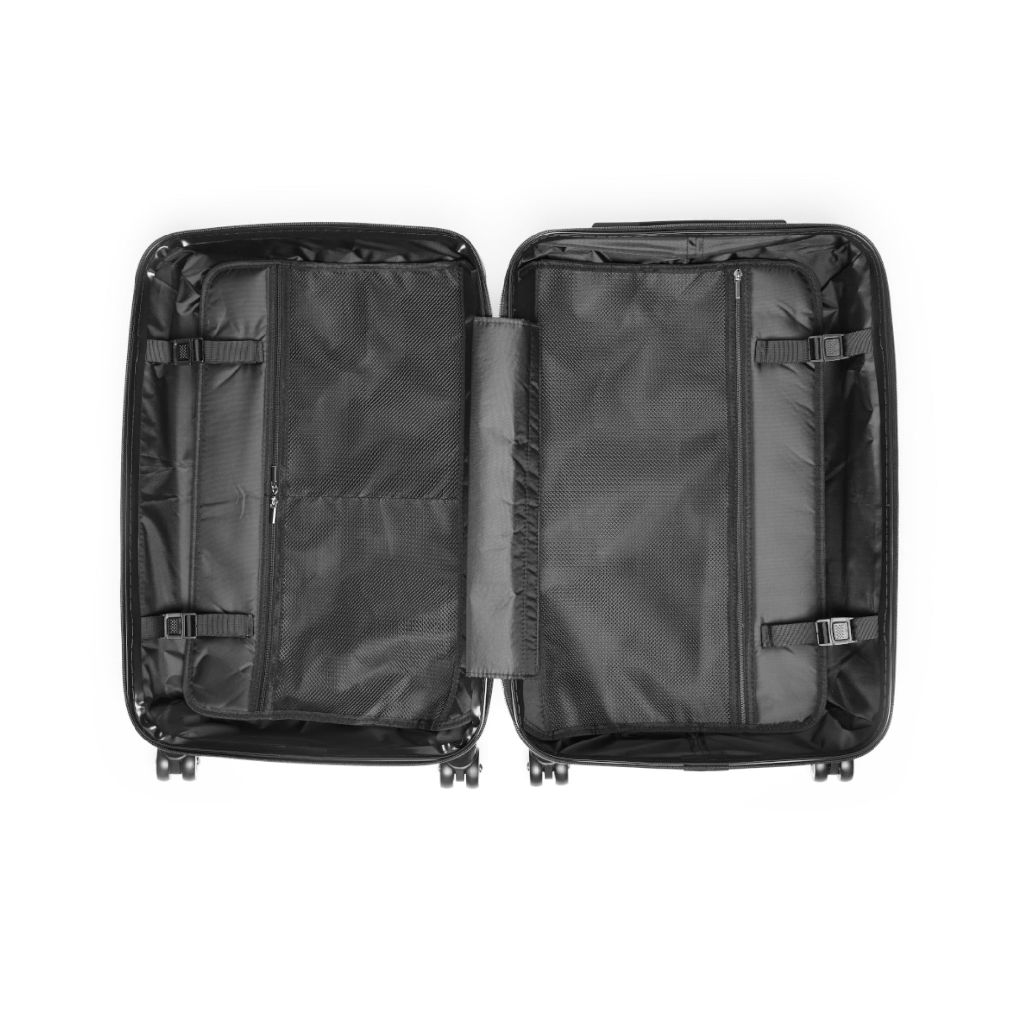 Mushroom Illustration Suitcase – Botanical Fungi Carry-On Luggage