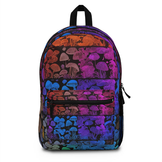 🌈 "Shroom Prism" Backpack – Where Color Meets Curiosity  Step into the spotlight—carrying the whole spectrum of mushroom magic.