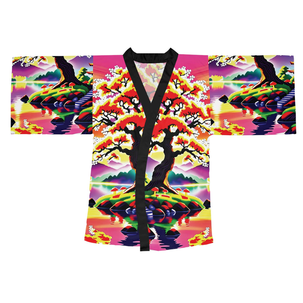 Kimono Robe: Sunset Sakura Kimono Robe