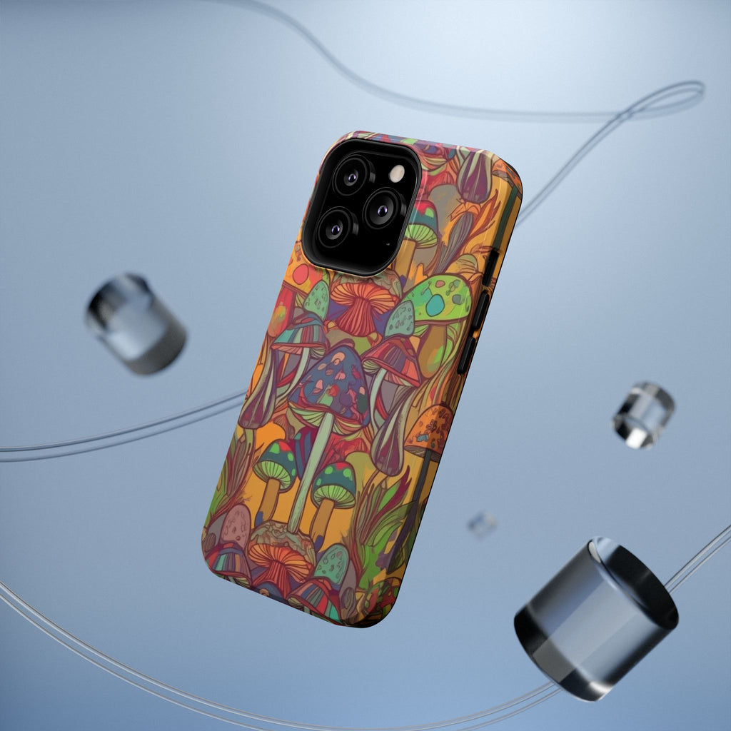 Mushroom Grove Impact-Resistant Case, Unique Phone Cover for Nature Lovers, Mushroom Art Gifts, Phone Accessories for Festivals, [...]