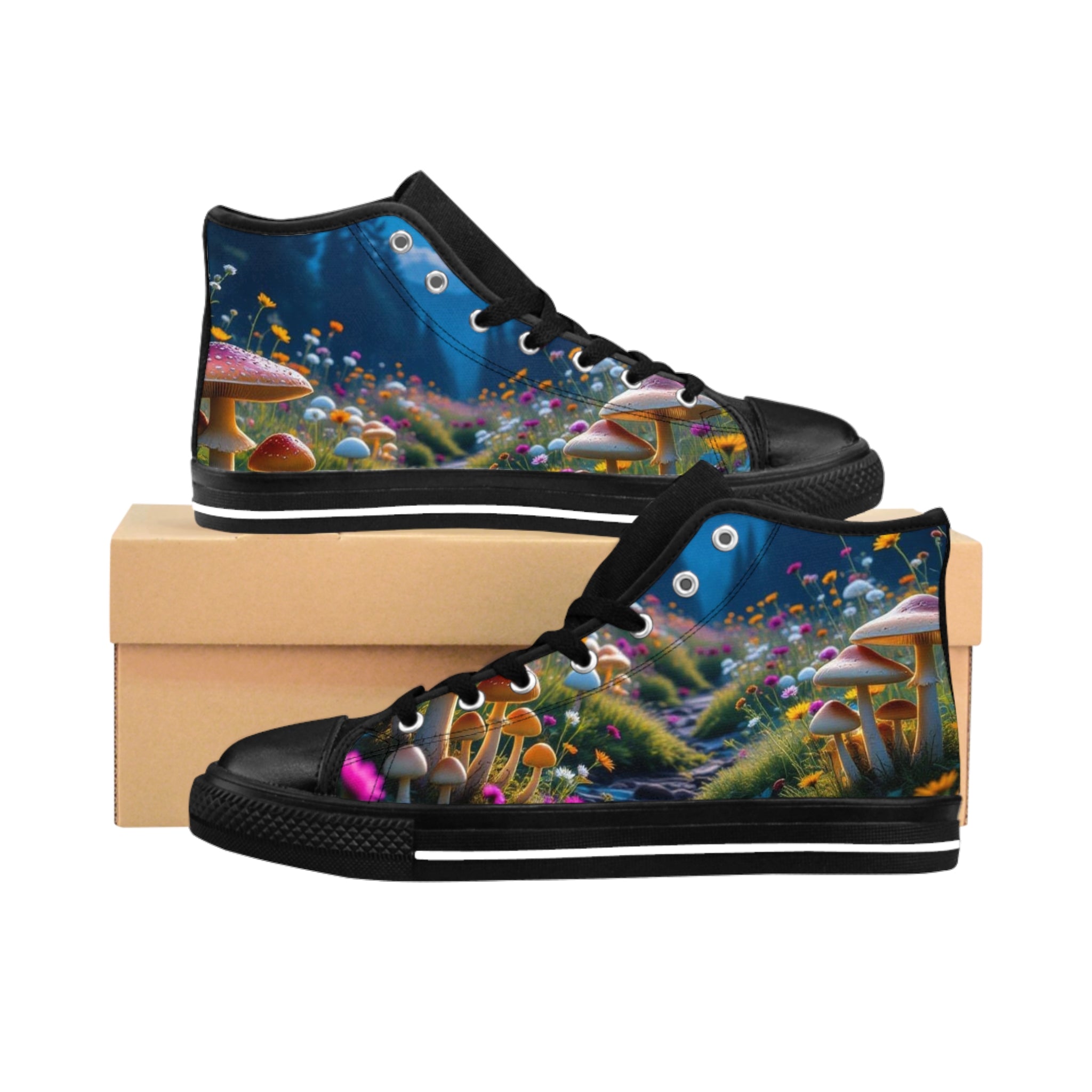 🌕 Enchanted Forest High-Tops – Where Fantasy Meets Footwear 🍄✨