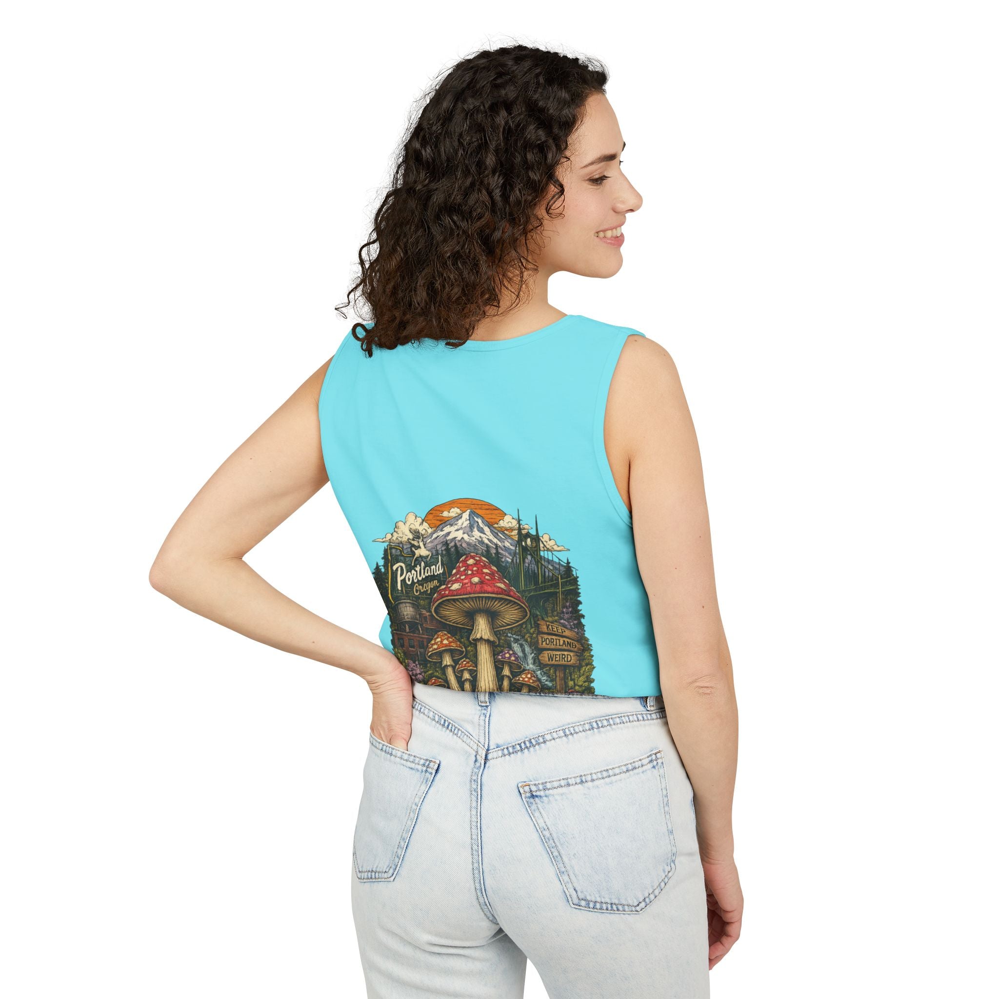 Mushroom Tank Top — Psychedelic & Portland Forest Graphic Tank