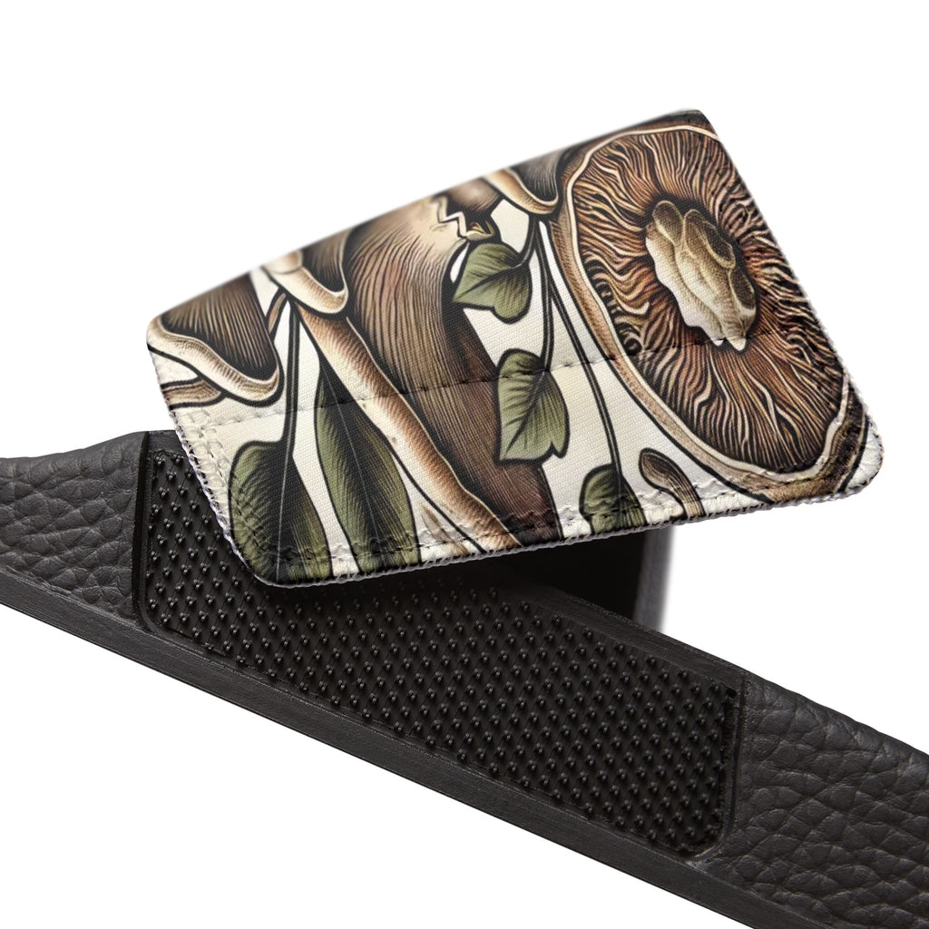 Mushroom Art Slide Sandals — Removable Strap Men's Slides